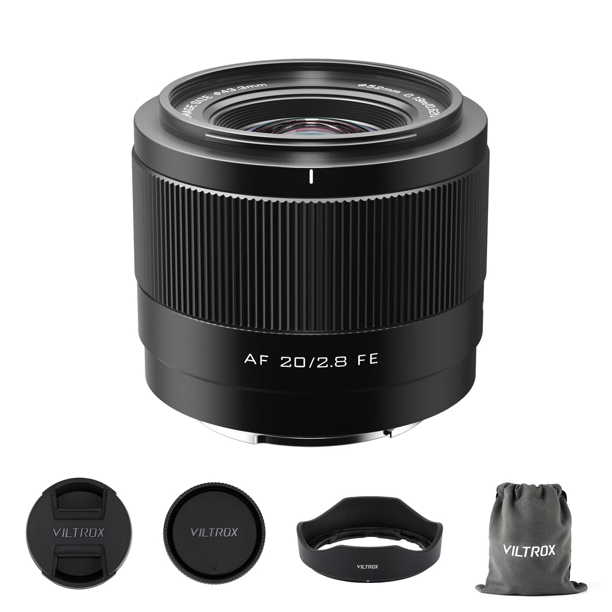 VILTROX 20mm F2.8 f/2.8 AF Lens for Sony E Mount, Wide-Angle Full-Frame Auto Focus Lens Compatible with Sony E-Mount Mirrorless Cameras Alpha a7cr a7cii a7c a6700 zv-e100 a6600 a6400 a7iv a7iii