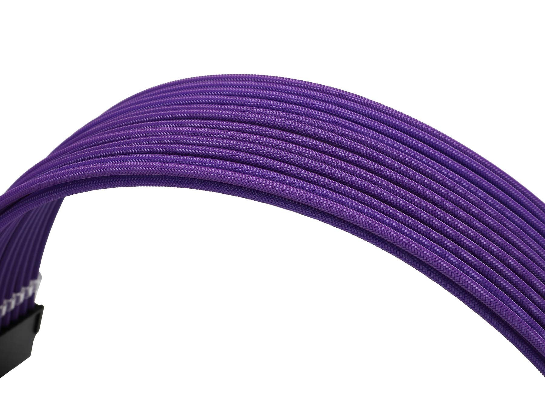 Formulamod Sleeve Extension Power Supply Cable Kit 18Awg Atx 24P+ Eps 8 P+Pci E8 P With Combs For Psu To Motherboard/Gpu (Purple