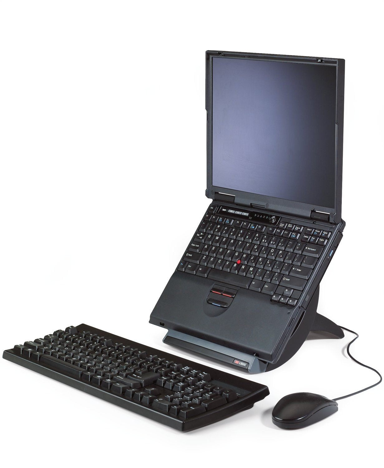 Vertical Notebook Computer Riser, Cable Management, 9X12X6 1/2   9 1/2, Black