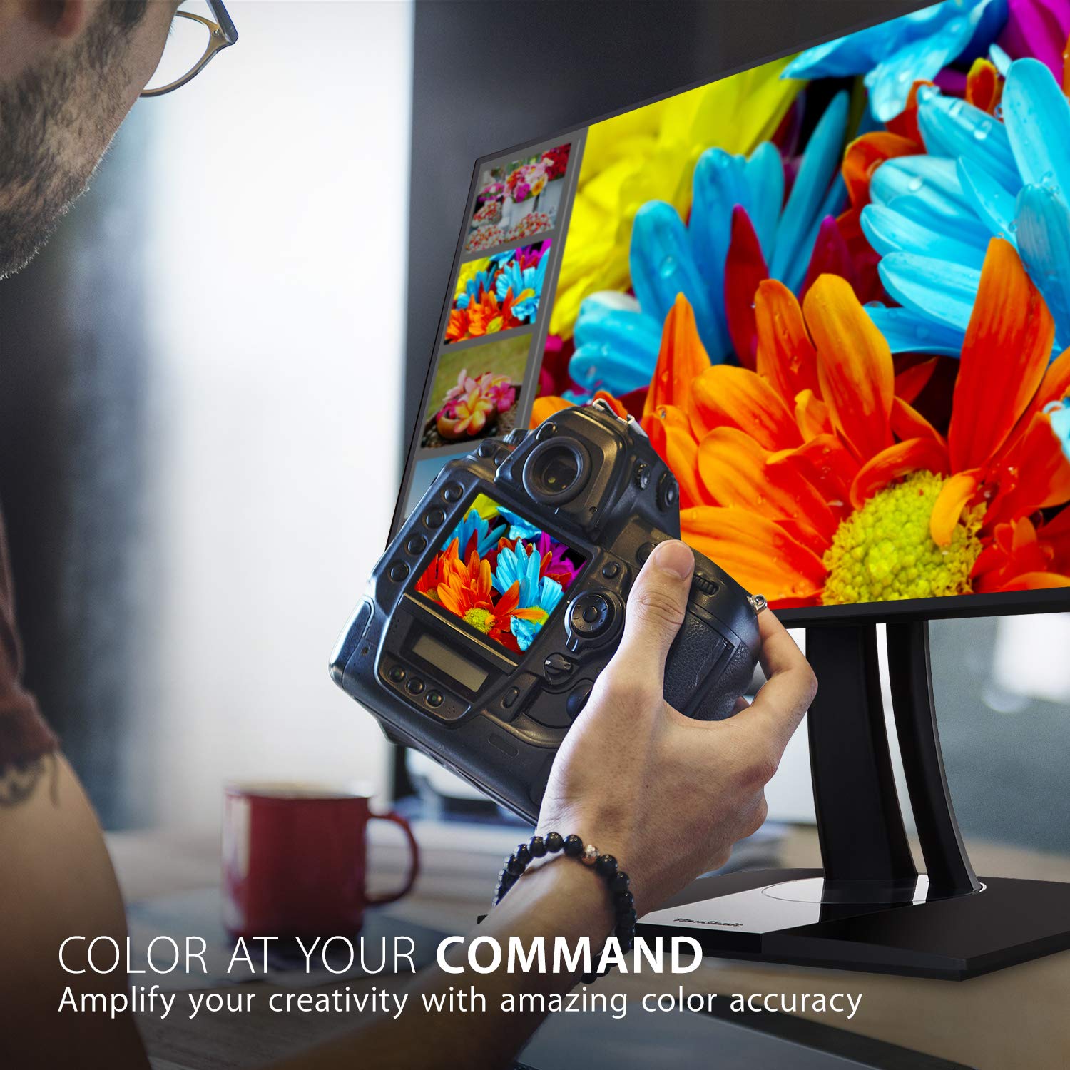 Viewsonic Vp3268 4K 32 Inch Premium Ips 4K Monitor With Advanced Ergonomics, Colorpro 100% Srgb Rec 709, 14 Bit 3D Lut, Eye Care