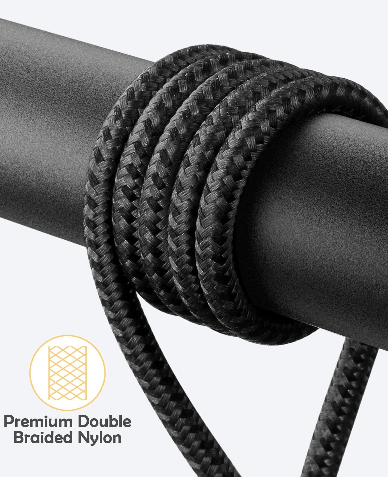 Usb C To Lightning Cable For Iphone 2Pack 6Ft Right Angle 90 Degree Iphone Charging Cable Long Nylon Braided Usb C Iphone Charge