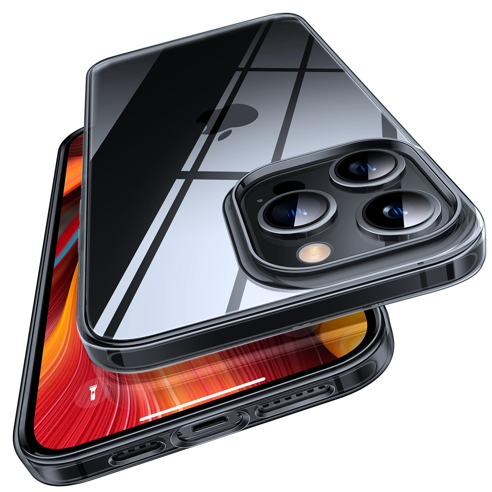 Torras Clear Case For Iphone 16 Pro Max Case, [Ultra Thin] [Anti Yellowing] [Military Drop Protective] Slim Soft Silicone Tpu Co