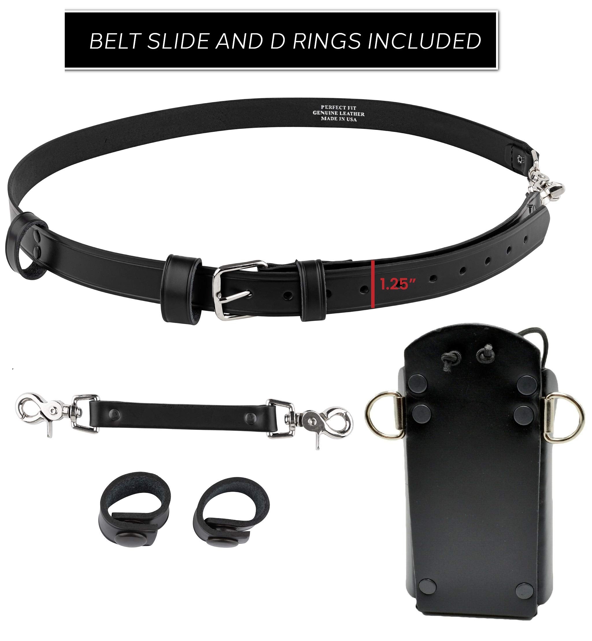 Firefighter Bundle  Anti Sway Strap For Radio Strap, Radio Strap/Belt, Firefighter'S Radio Holder Improved With Metal Rivets