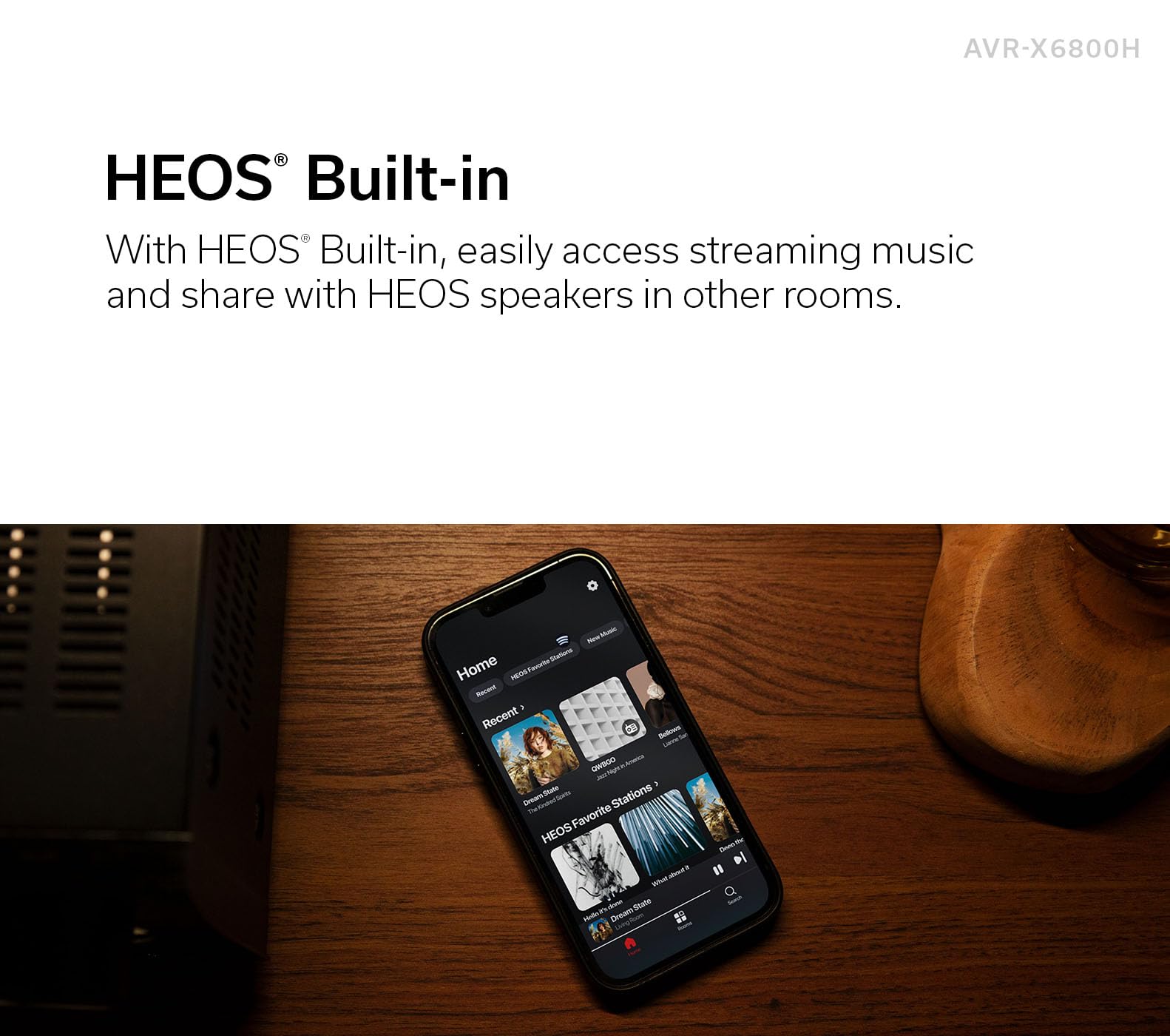 Denon Avr X6800H 11.4 Channel Av Receiver   140W/Channel, Wireless Streaming Via Built In Heos, Wifi, & Bluetooth, Supports Dolb