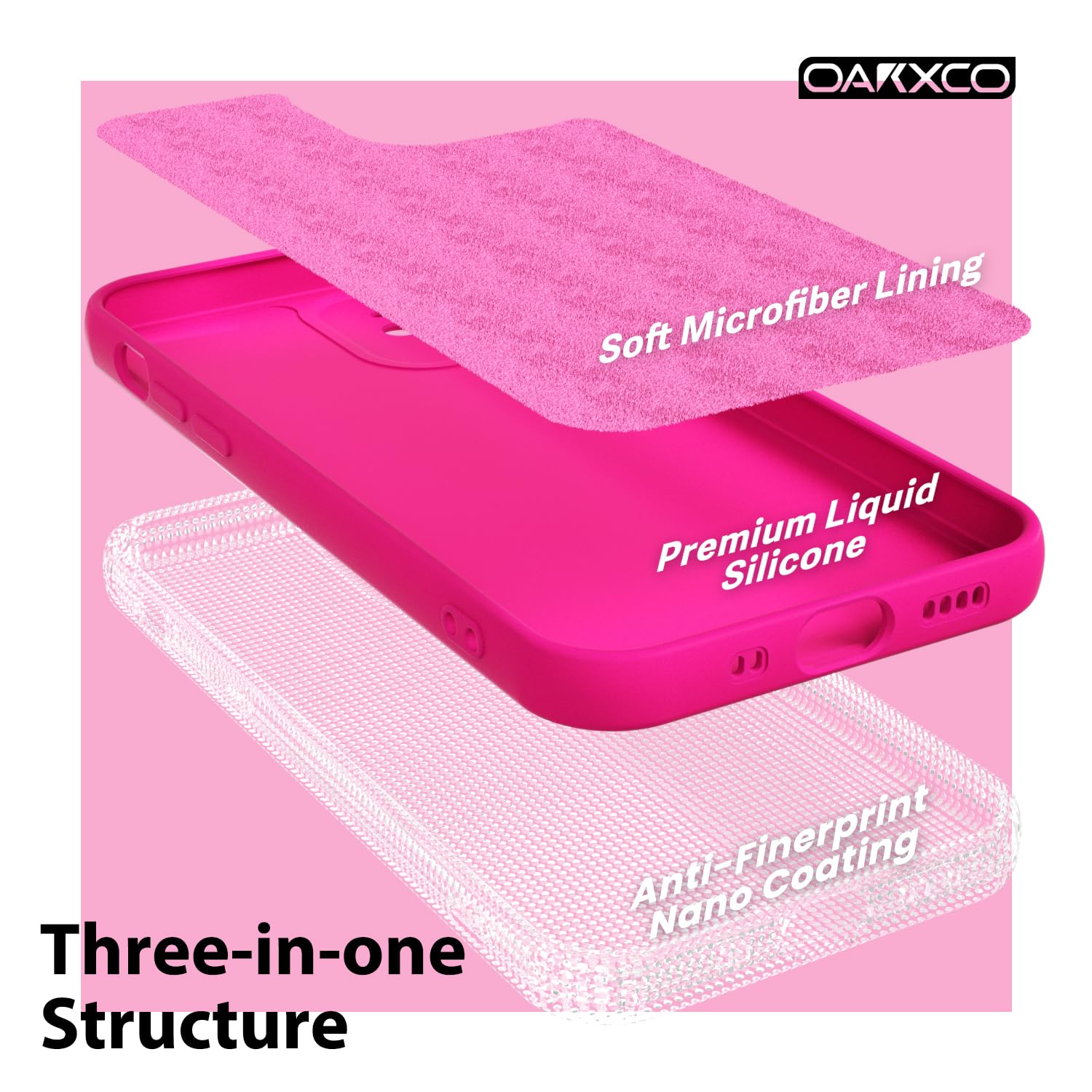 Oakxco For Iphone 12 Mini Case Liquid Silicone, Neon Bright Solid Color, Soft Rubber Gel Elegant Aesthetic Cover, Thin Slim Tpu