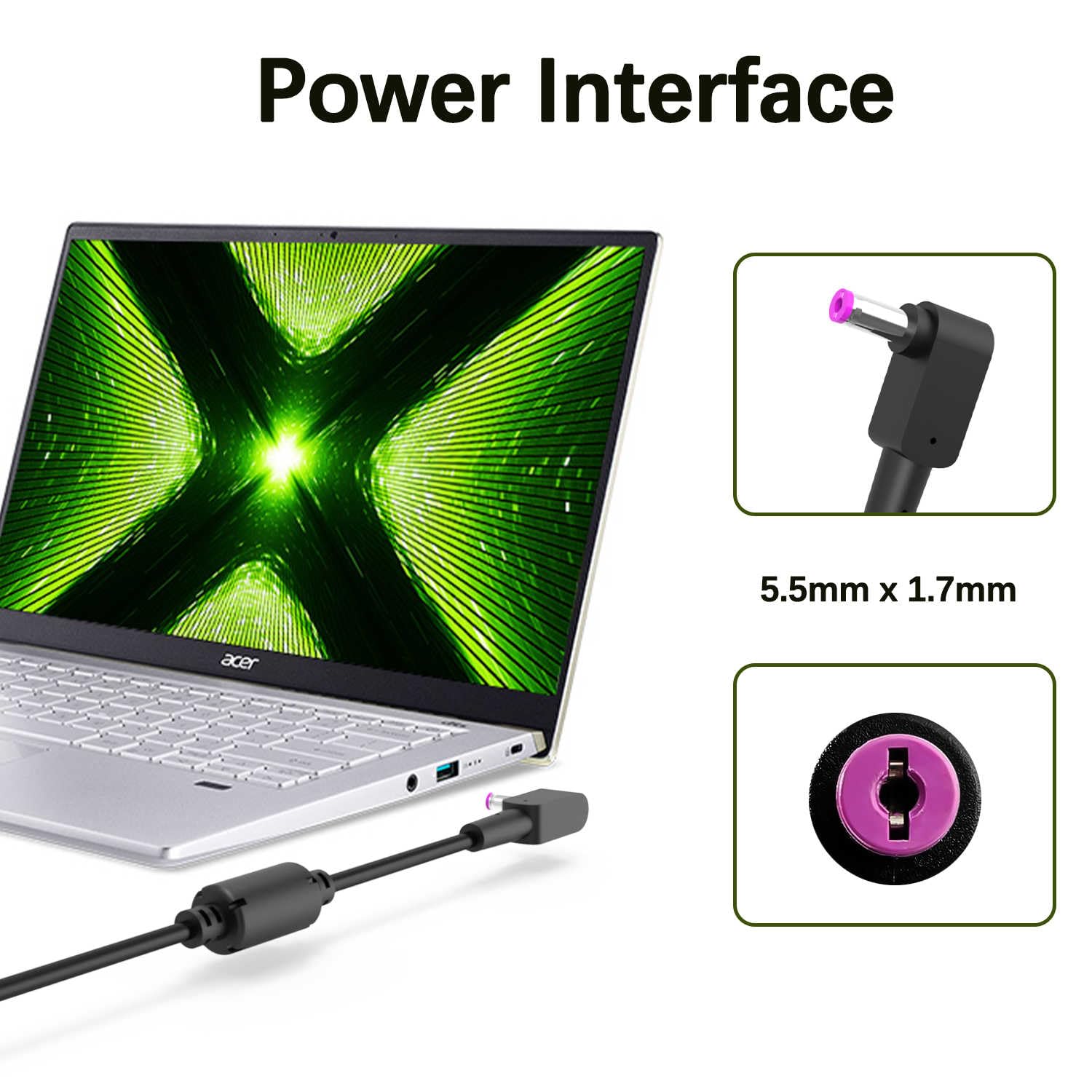 135W Ac Charger For Acer Nitro 5 An515 N18C3 N18C4 Pa 1131 05 Adp 135Kb T Adp 135Nb B Adp 135K Pa 1131 16 Laptop Power Adapter S