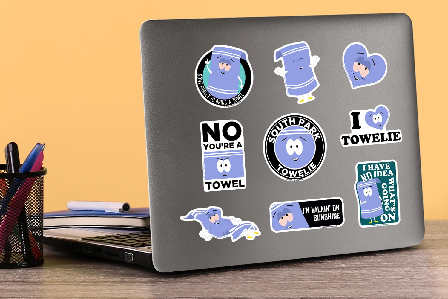 GRAPHICS & MORE South Park Towelie Vinyl Sticker Pack - 50ct for Laptop, Water Bottle, Scrapbooking, Indoor/Outdoor Use