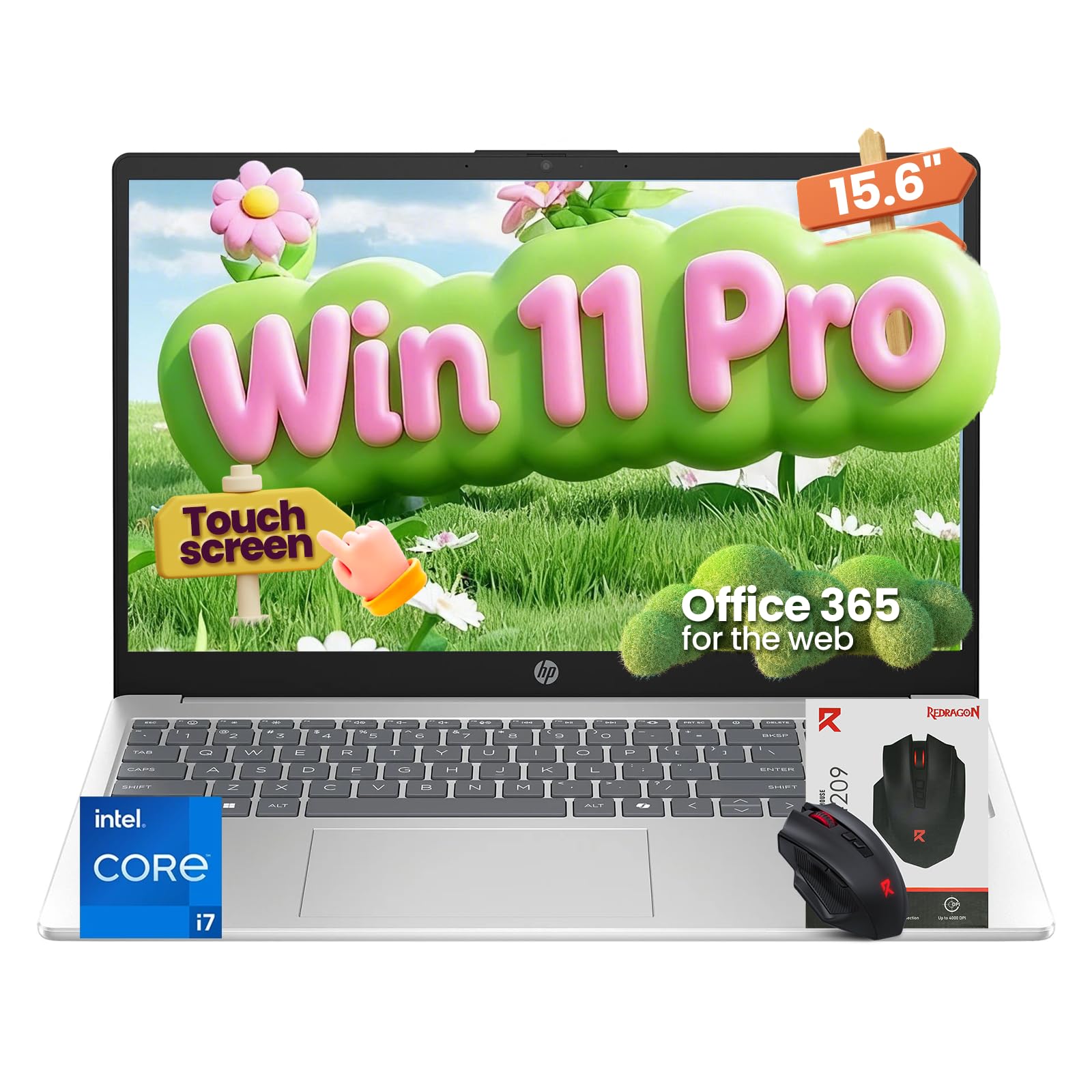 HP 15.6 Touchscreen Laptop for Business & Study, Intel Core i7-1355U, 32GB RAM, 1TB SSD, FHD Display, Iris Xe Graphics, Win 11 P