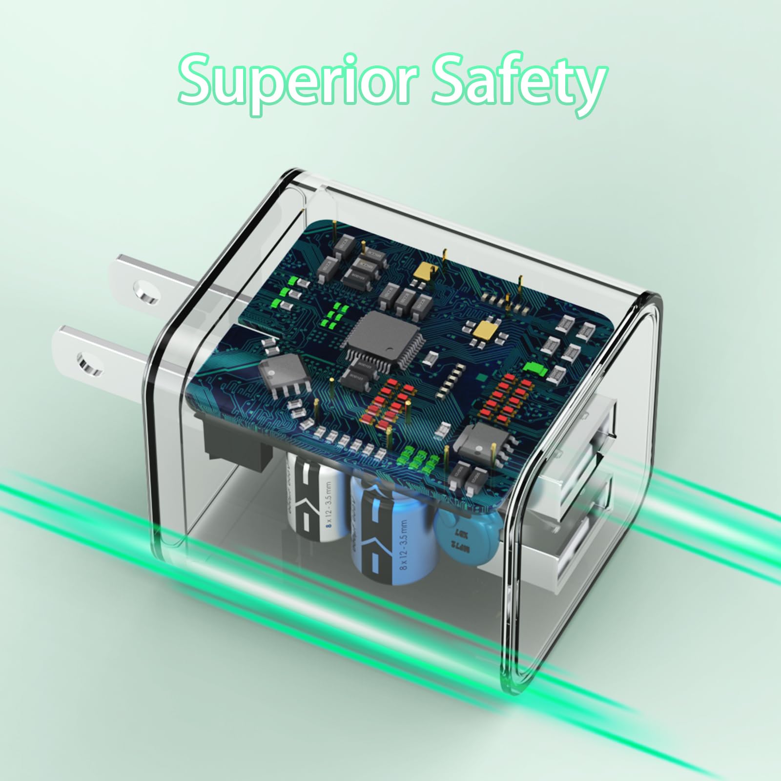 Igenjun 5Pack Iphone Charger, Dual Port Usb Wall Charger Block Adapter With Long 6Ft Lightning Cable Fast Charging Data Sync Cor