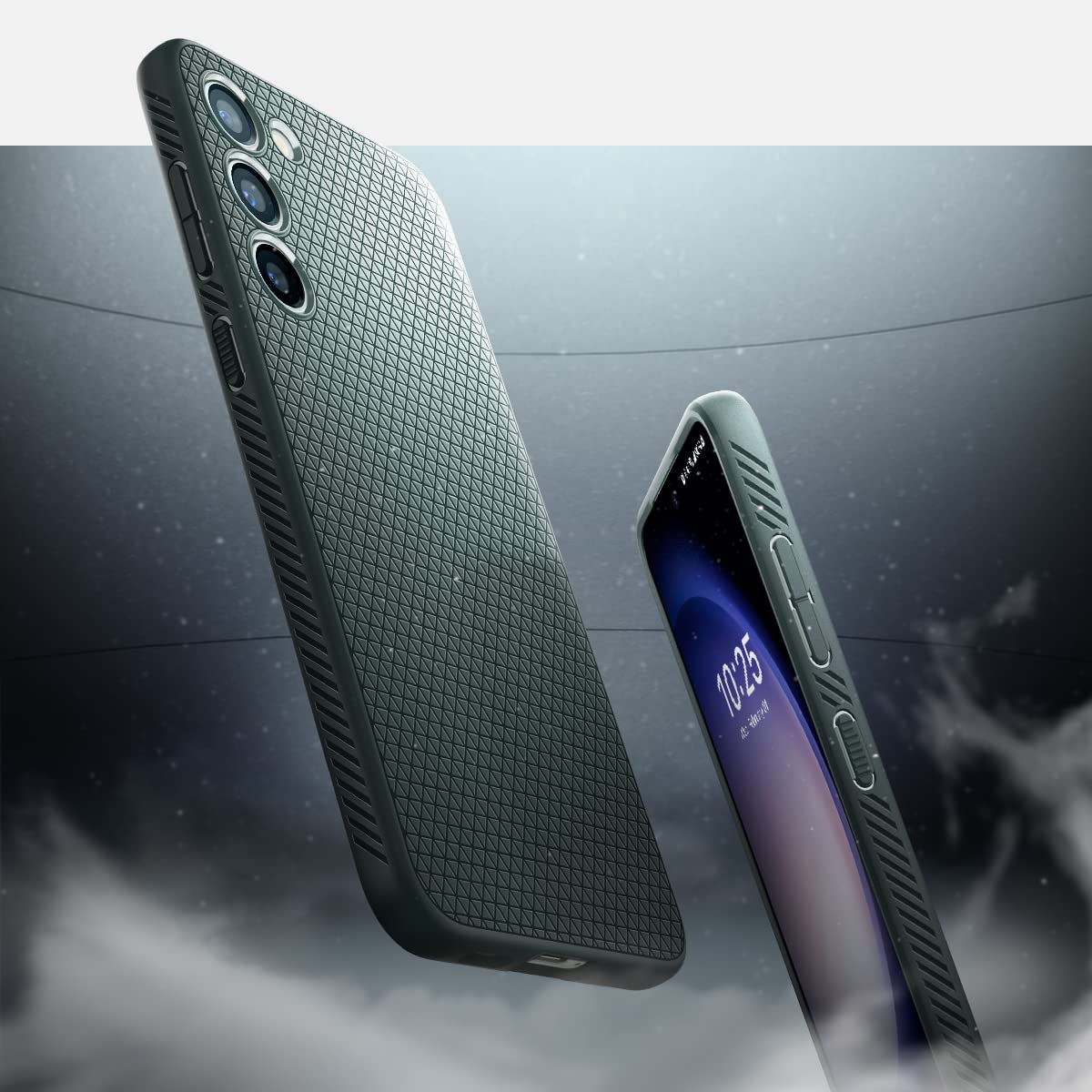 Spigen Liquid Air Designed For Galaxy S23 Plus Case (2023) [Military-Grade Protection] - Abyss Green