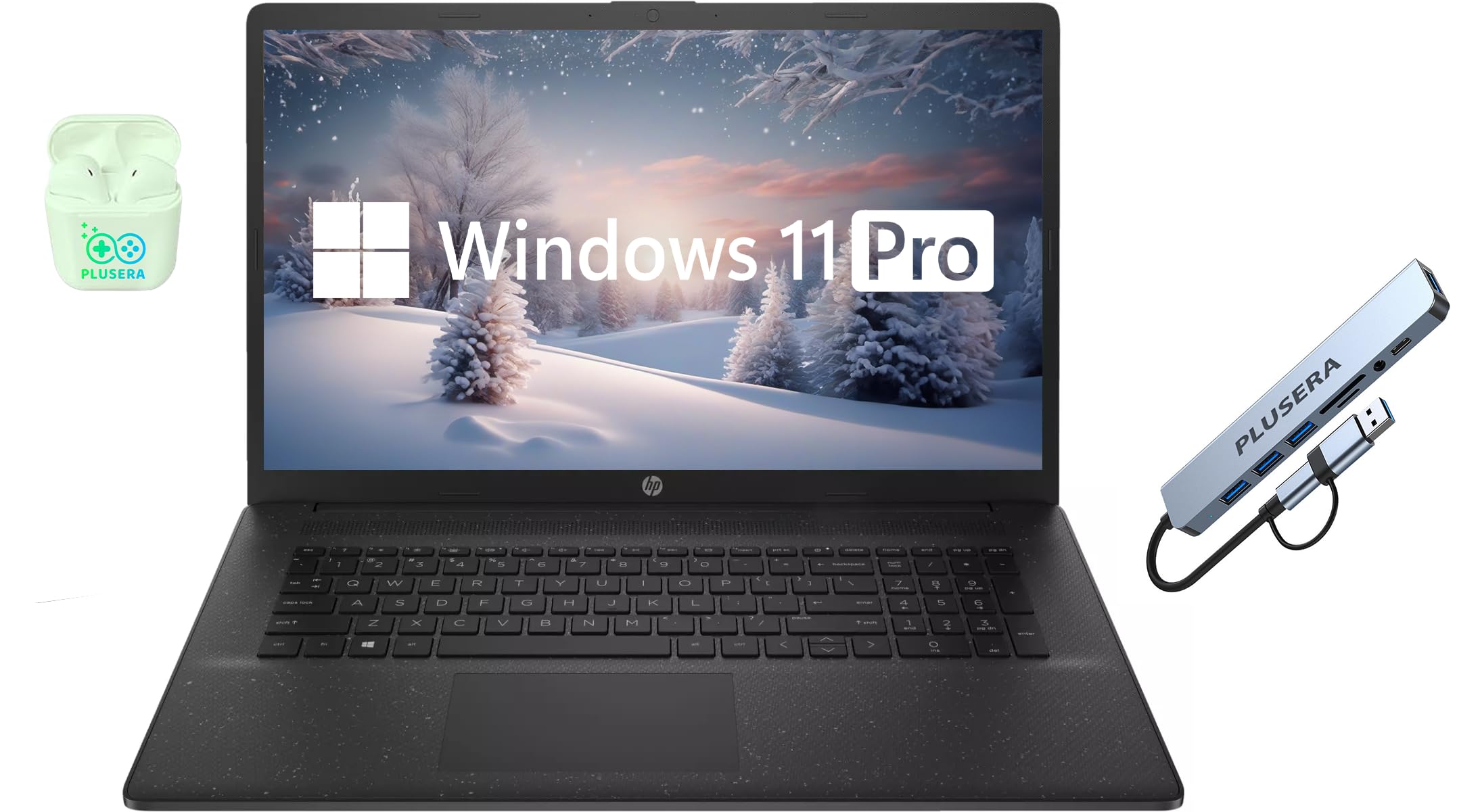 Hp 17.3'' Business Laptop Computer, 16Gb Ram 1.2Tb Storage (1Tb Ssd + 256Gb Docking Station), 10-Core Intel Core I5, Windows 11 