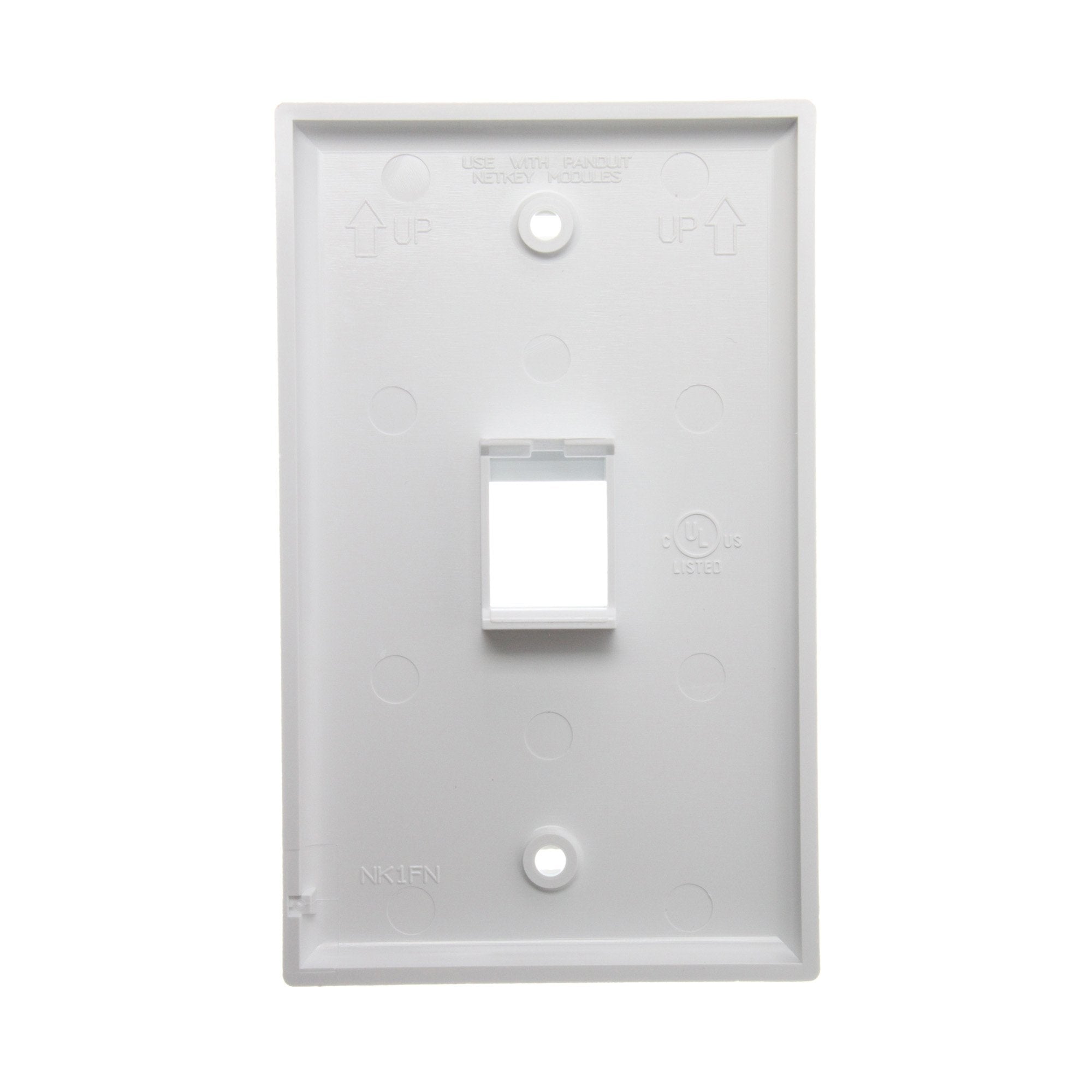 Panduit Nk1Fnwh 1 Gang 1 Port Faceplate, White