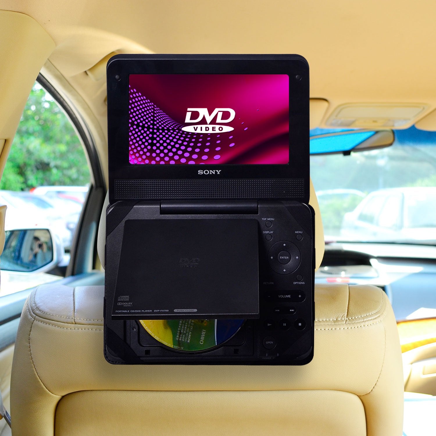 Tfy Car Headrest Mount Compatiable With Portable Dvd Player 9 Inch