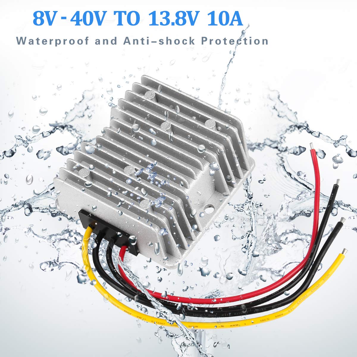 Dc Voltage Reducer Converter Dc 8V 40V To 13.8V 10A 138W Automatic Step Down Up Voltage Regulator Power Converter Waterproof Mod