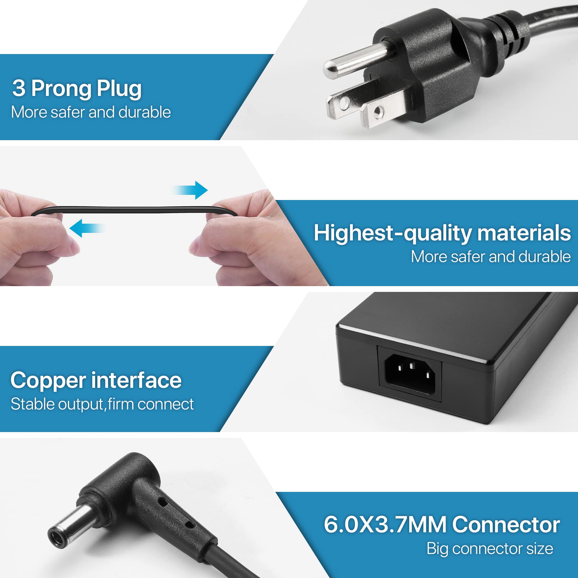 Ac Charger Adp 180Tb H Fit For Asus Tuf Fx505D Fx505Dt Fx505Du Fx505G Fx505Gt Fx505Gd Fx505Ge Fx505Gm Fx505 Fx506 Fx506Li Gl703G