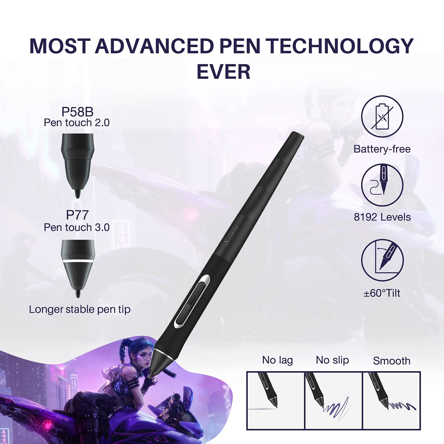 Artisul Sp1603 15.6 Inch Graphics Drawing Tablet With Screen Full Laminated Drawing Pen Display Drawing Monitor Compatible With