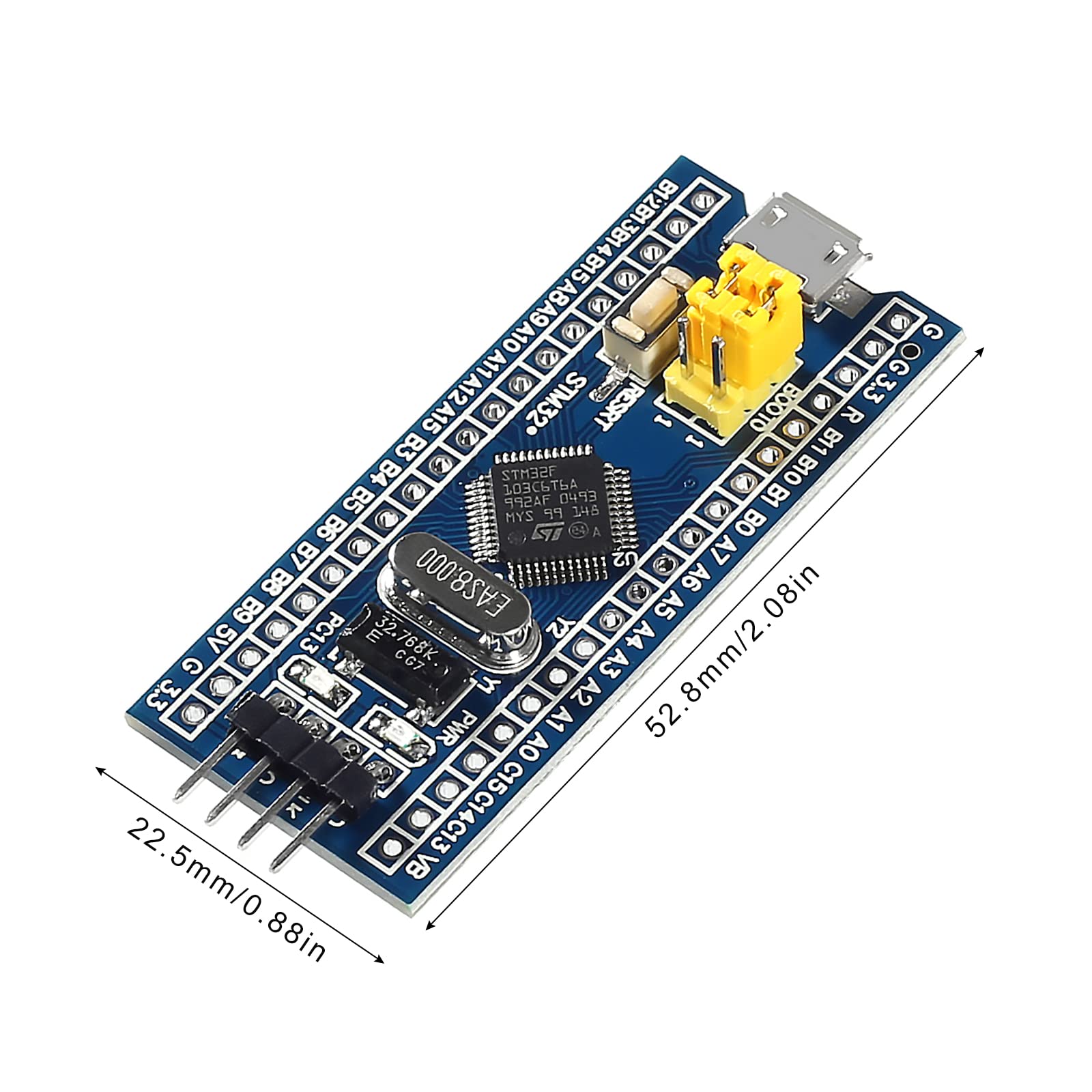 Diann 4Pcs Stm32F103C6T6 Minimum System Development Board With Imported Chip Stm32 Arm Core Learning Board Module