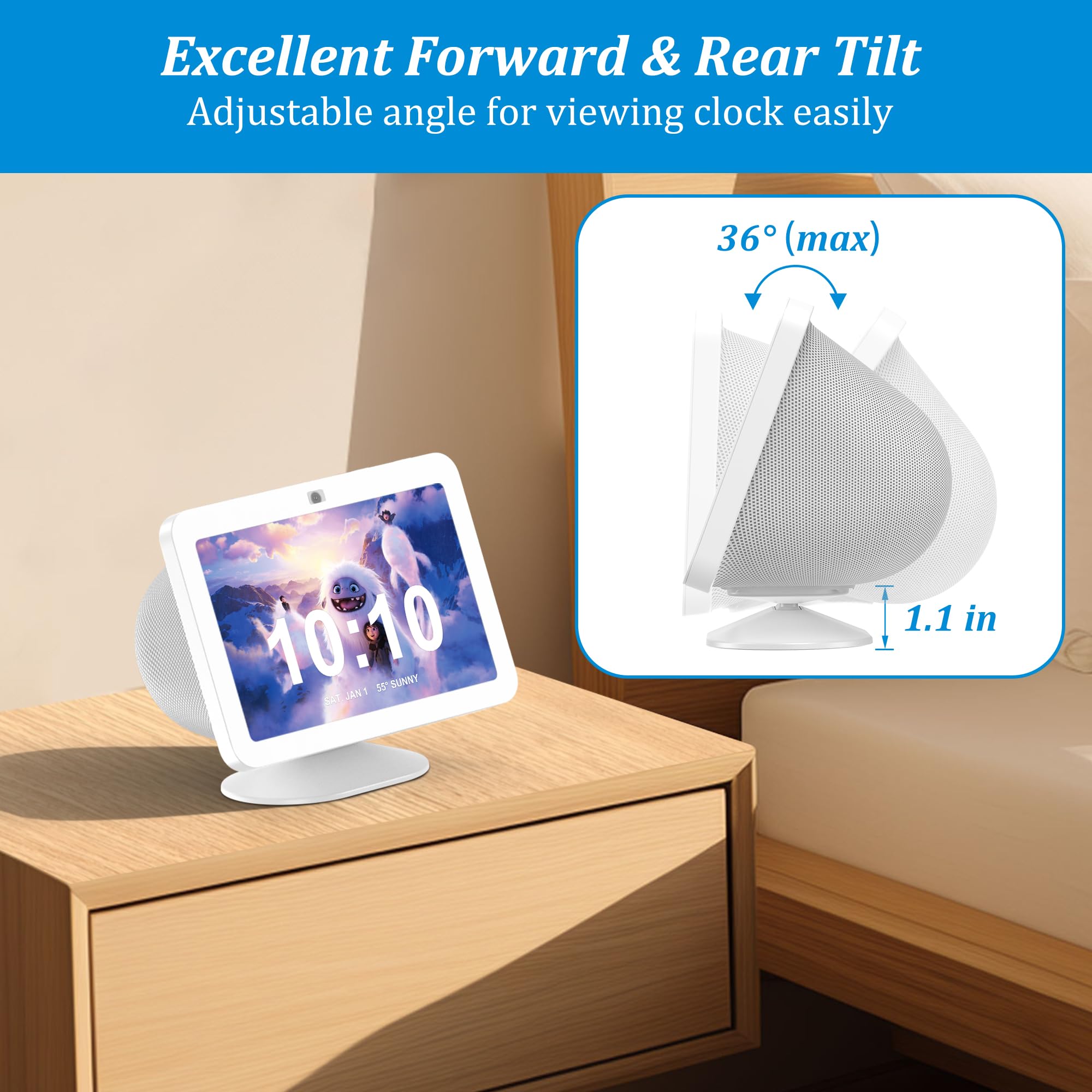 Plusacc Stand For Show 8 (3Rd Gen)   Adjustable Tilt Holder, Table Stand Accessories Compatible With Iphone Models & Show 8 3Rd