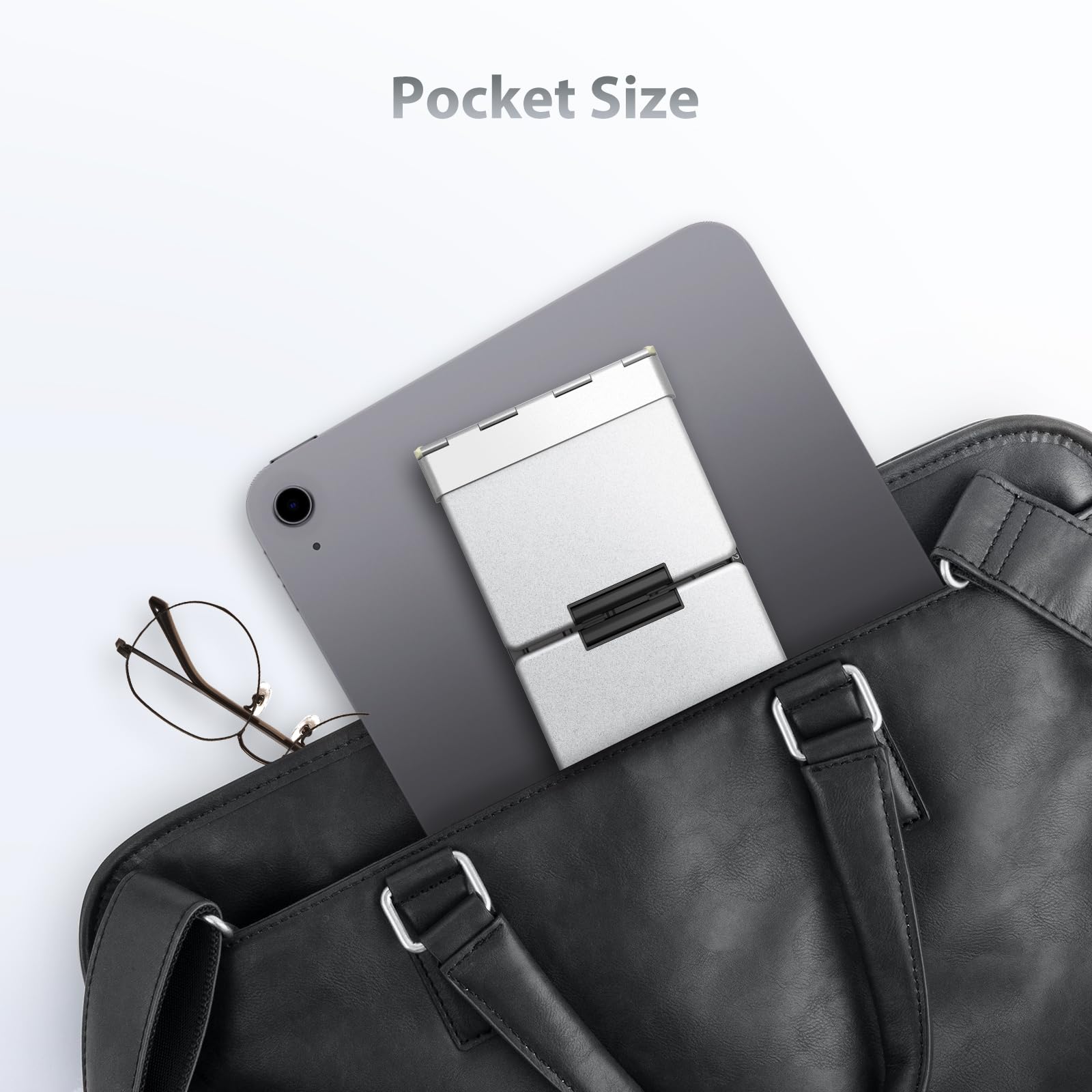 Iclever Foldable Bluetooth Keyboard, Bk08 Folding Keyboard With Touchpad, Aluminum Build, Usb C Charge, Travel Wireless Keyboard