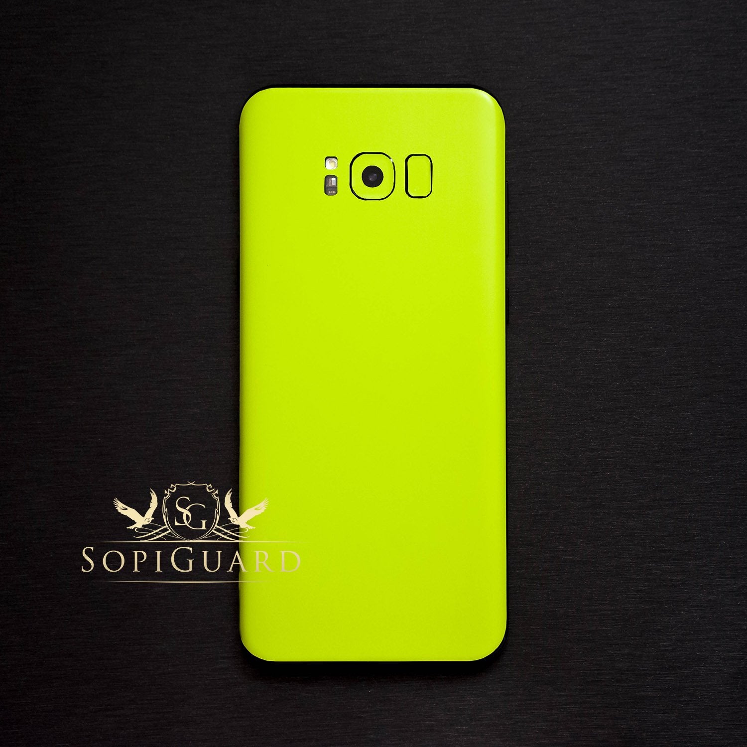 Sopiguard Sticker For Surface Duo Phone Edge To Edge Precision Vinyl Skin Wrap (Neon Yellow)