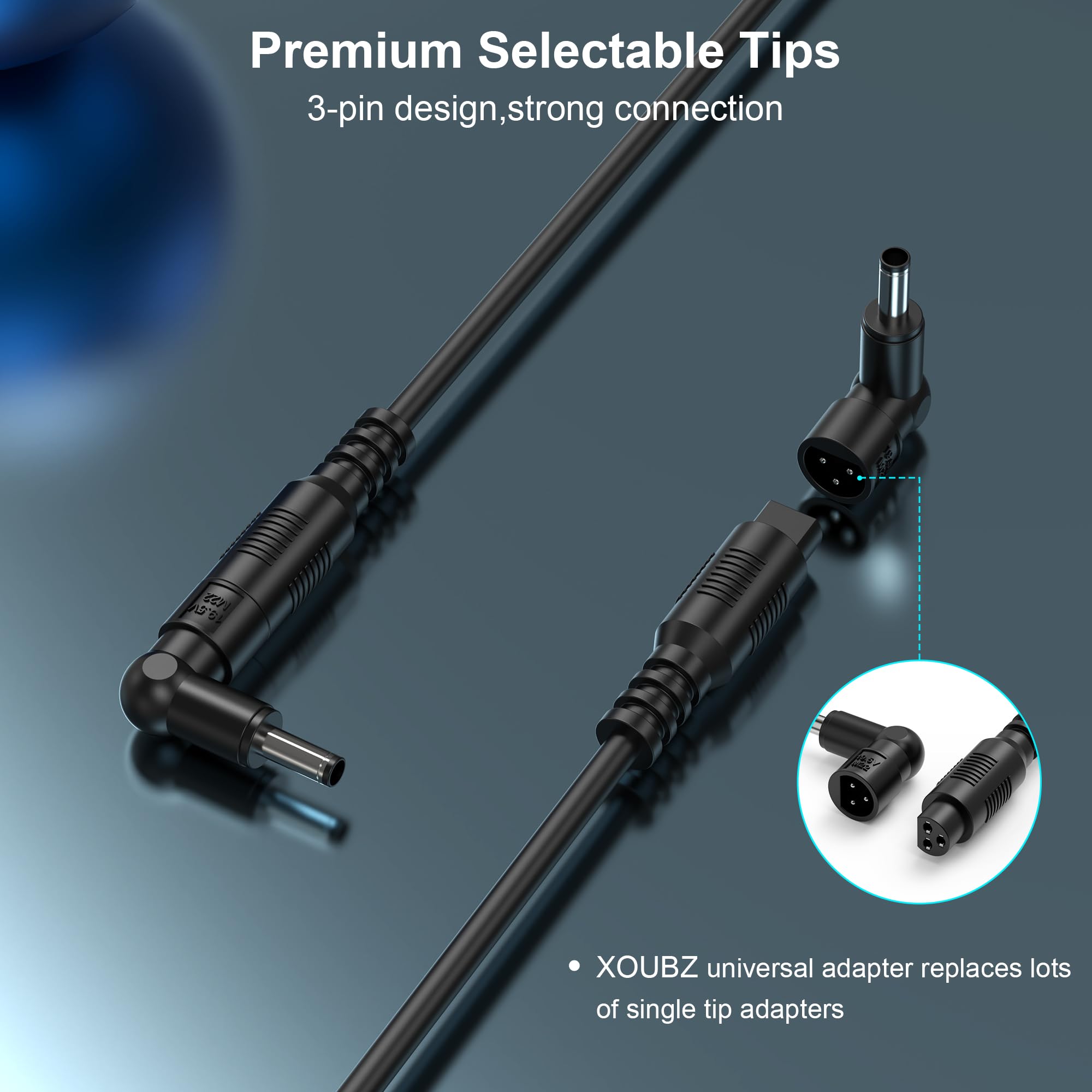 90W Universal Laptop Charger Replacement For Hp Lenovo Dell Acer Asus Toshiba Geteway Samsung Ibm Fujitsu Notebook Ultrabook Chromebook Computer Charger Ac Adapter Power Cord With 16 Tips