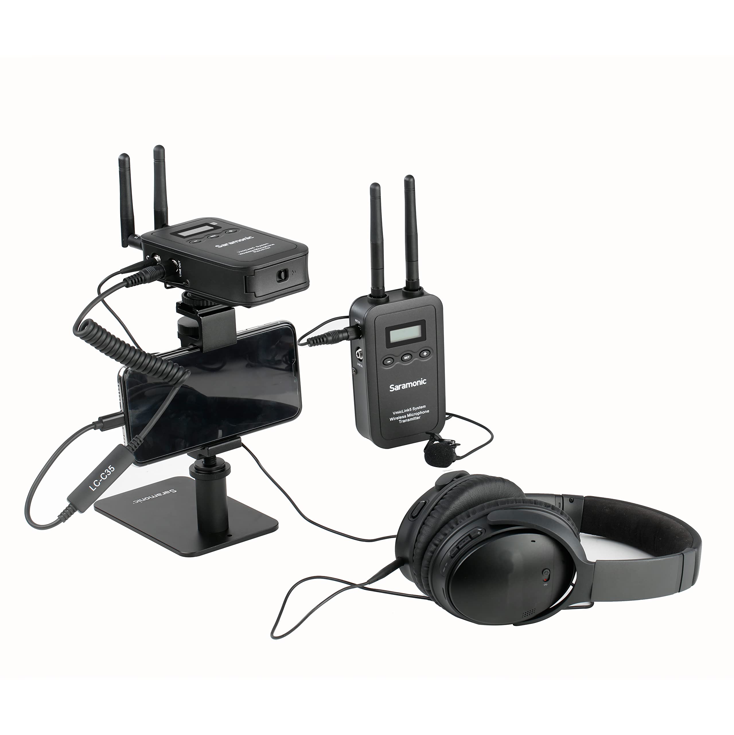 Saramonic Locking 1/8 Trs Male To Apple Lightning Output Cable For Iphone & Ipad (Lc-C35), Locking 3.5Mm