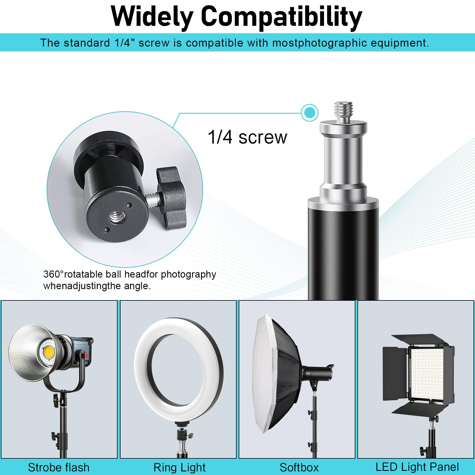 Yijyi Photography Light Stand, 110''/9.2Ft/280Cm Portable Reverse Folding Tripod With Travel Bag Aluminum Heavy Duty For Camera,