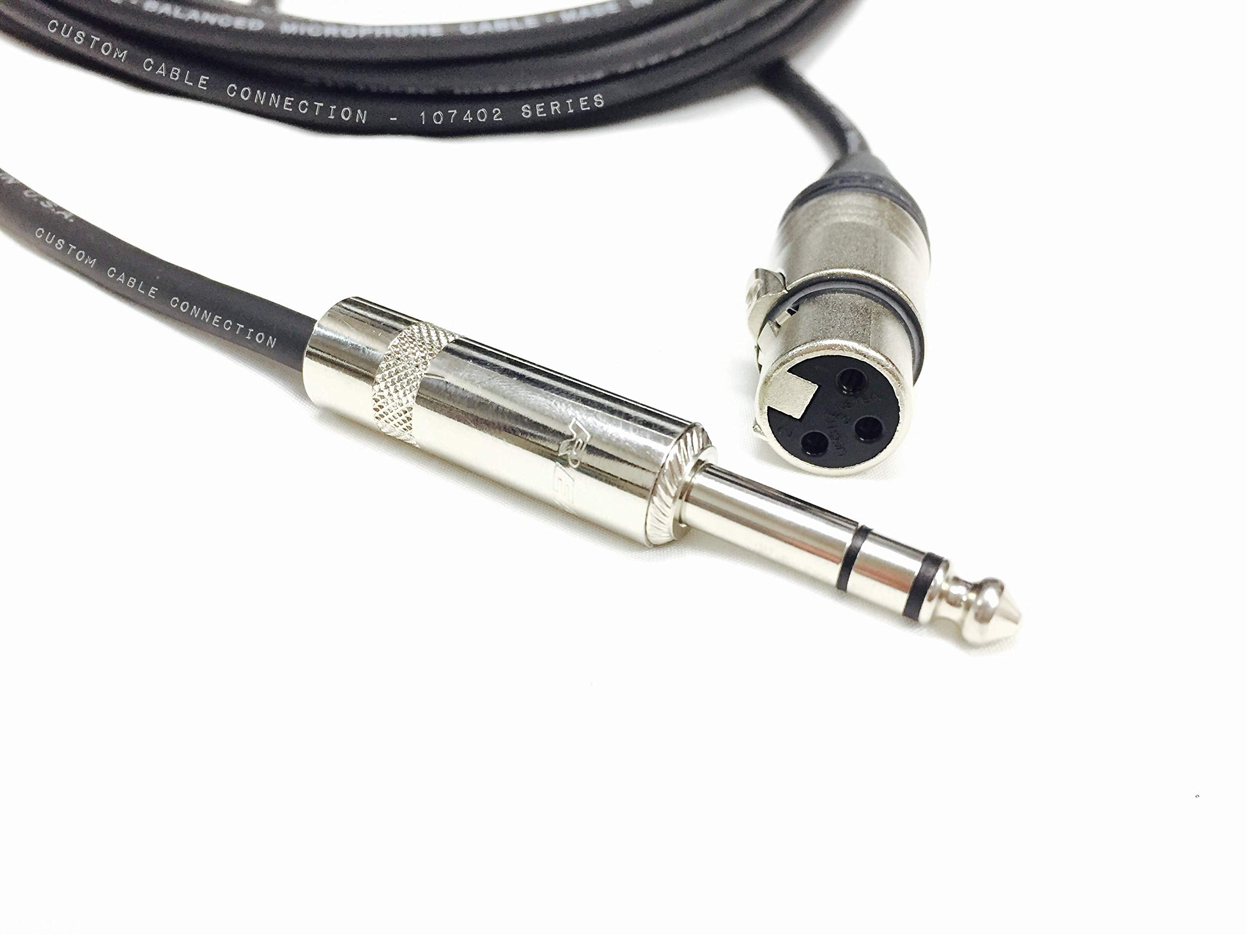 100 Foot Neutrik Nc3Fxx Female Xlr To Neutrik Rean Nys228 1/4 Inch (6.35Mm) Trs Balanced Pro Audio Cable By Custom Cable Connect