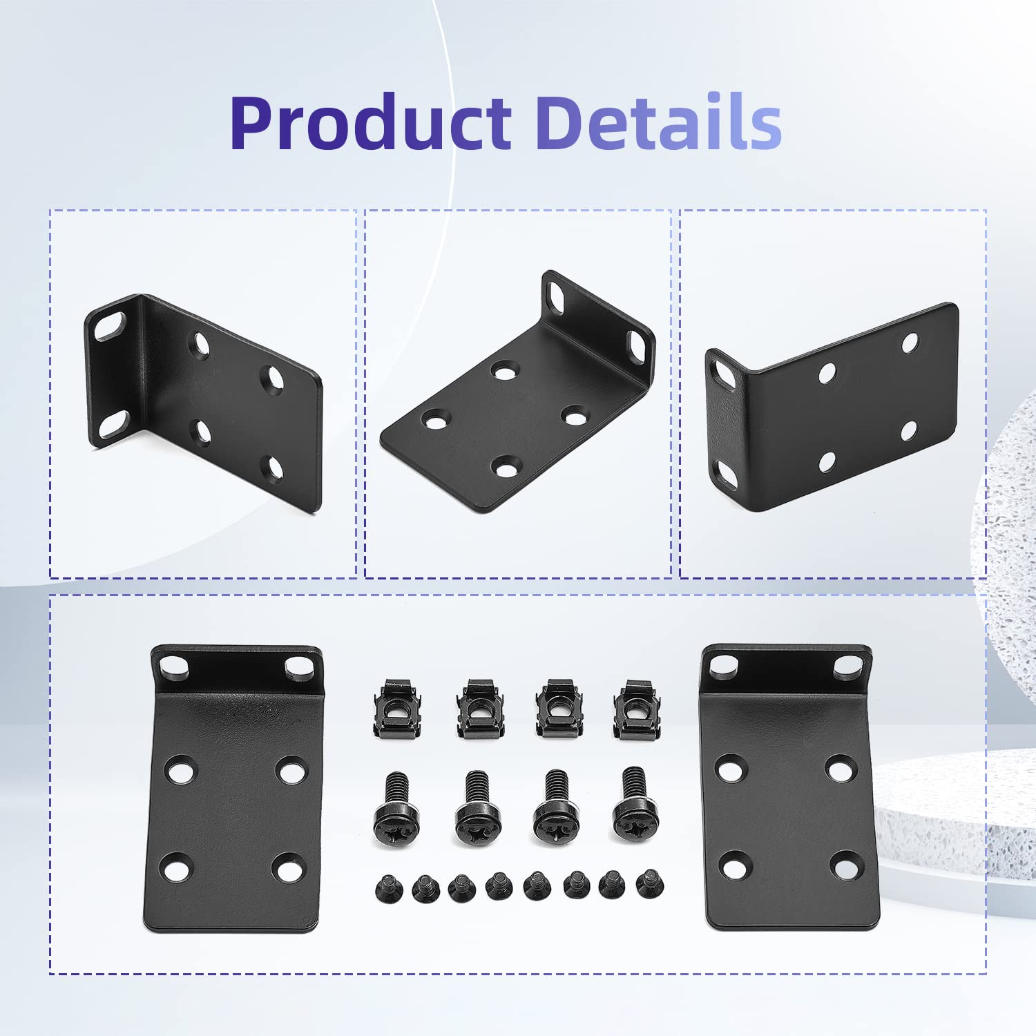 Rack Mount Kit 19'' Large Switch Rack Ears Compatible For Cisco Small Business Series (18 50 Port Models) Rm 300 19
