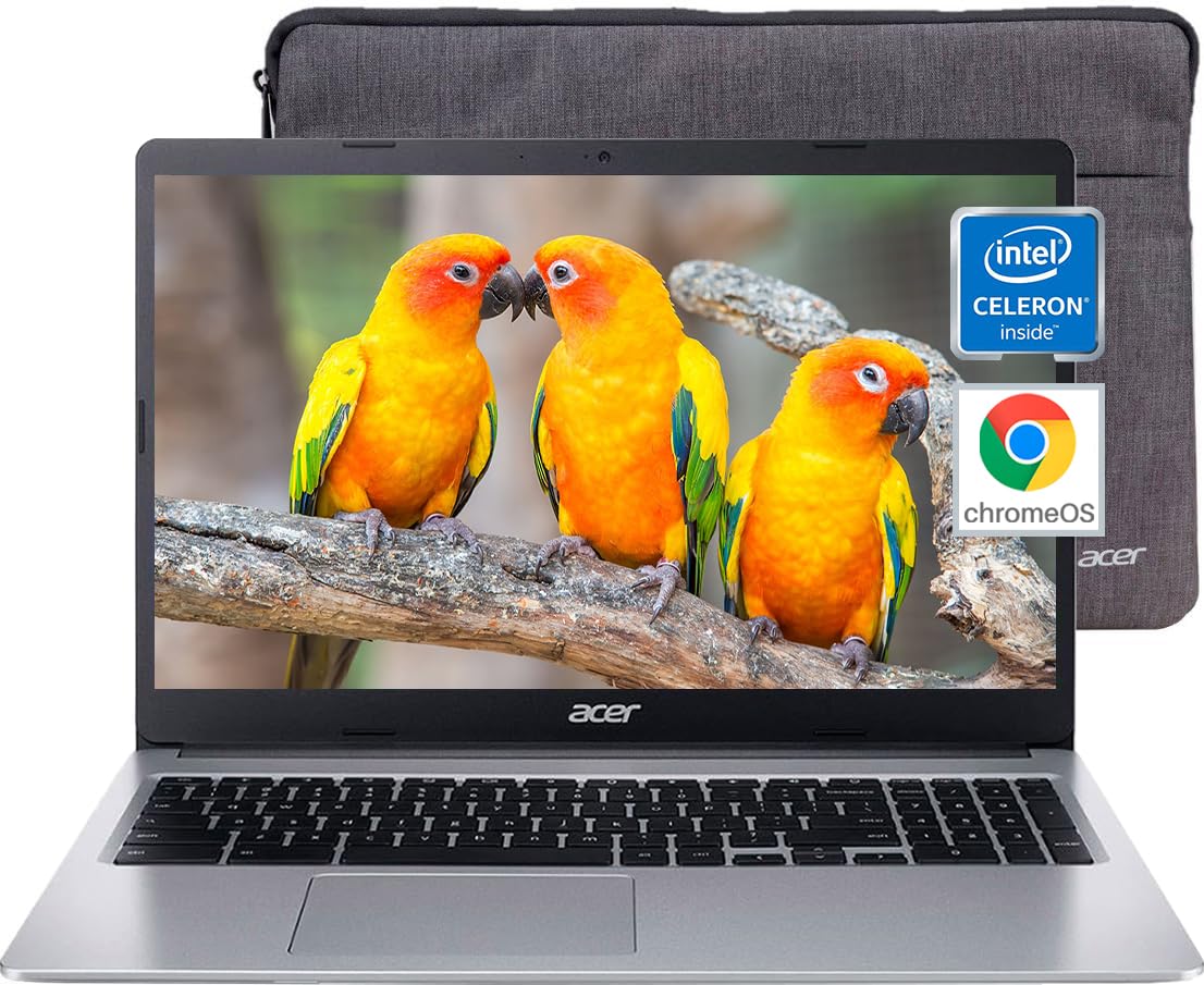 acer 2024 Chromebook 315 Laptop, 15.6 HD Display, Intel Celeron N4020, 4GB RAM, 64GB eMMC, Intel UHD Graphics,Long Battery Life,