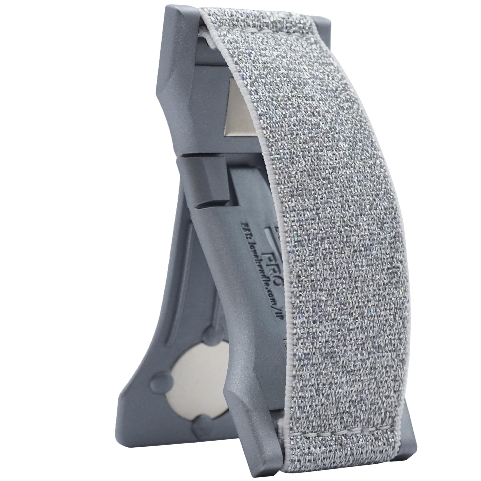 Lovehandle Pro Premium Phone Grip   Elastic Phone Strap   Magnetic Phone Mount And Kickstand For Smartphone And Tablet   Silver