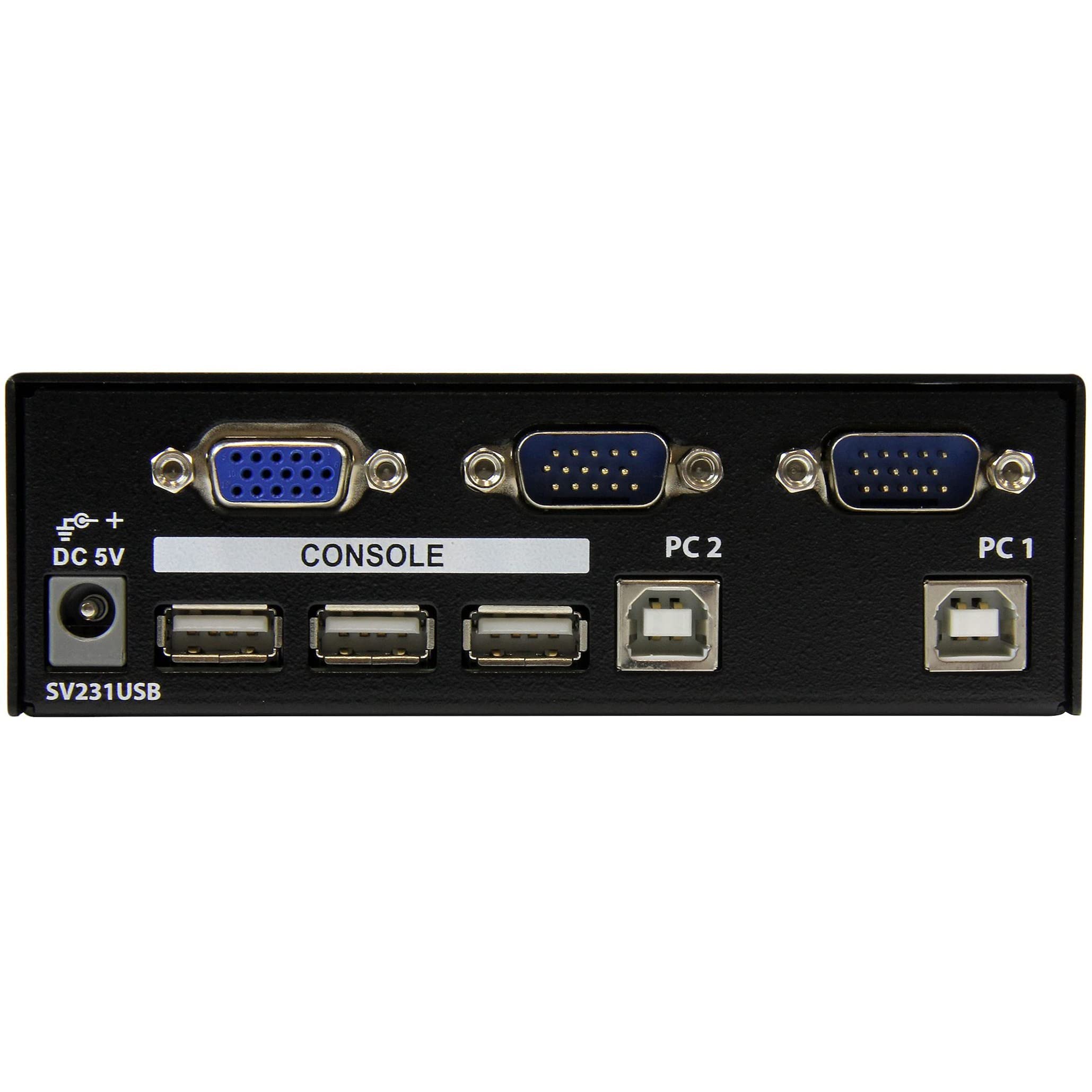 Startech.Com 2 Port Vga Usb Kvm Switch   Vga Kvm Switch   1920X1440   Usb 2.0   Kvm Video Switch (Sv231Usb),Black
