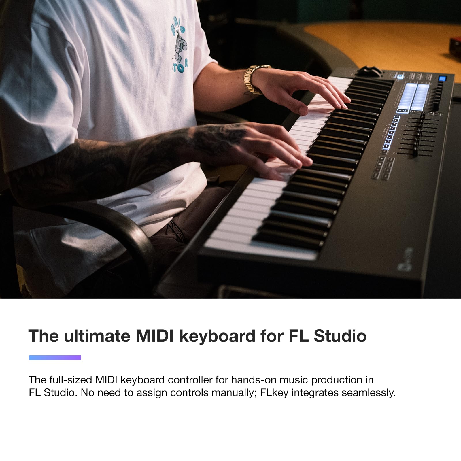 Novation Flkey 61 Midi Keyboard   Seamless Fl Studio Integration With Chord Mode And Scale Mode. All The Software You Need For M