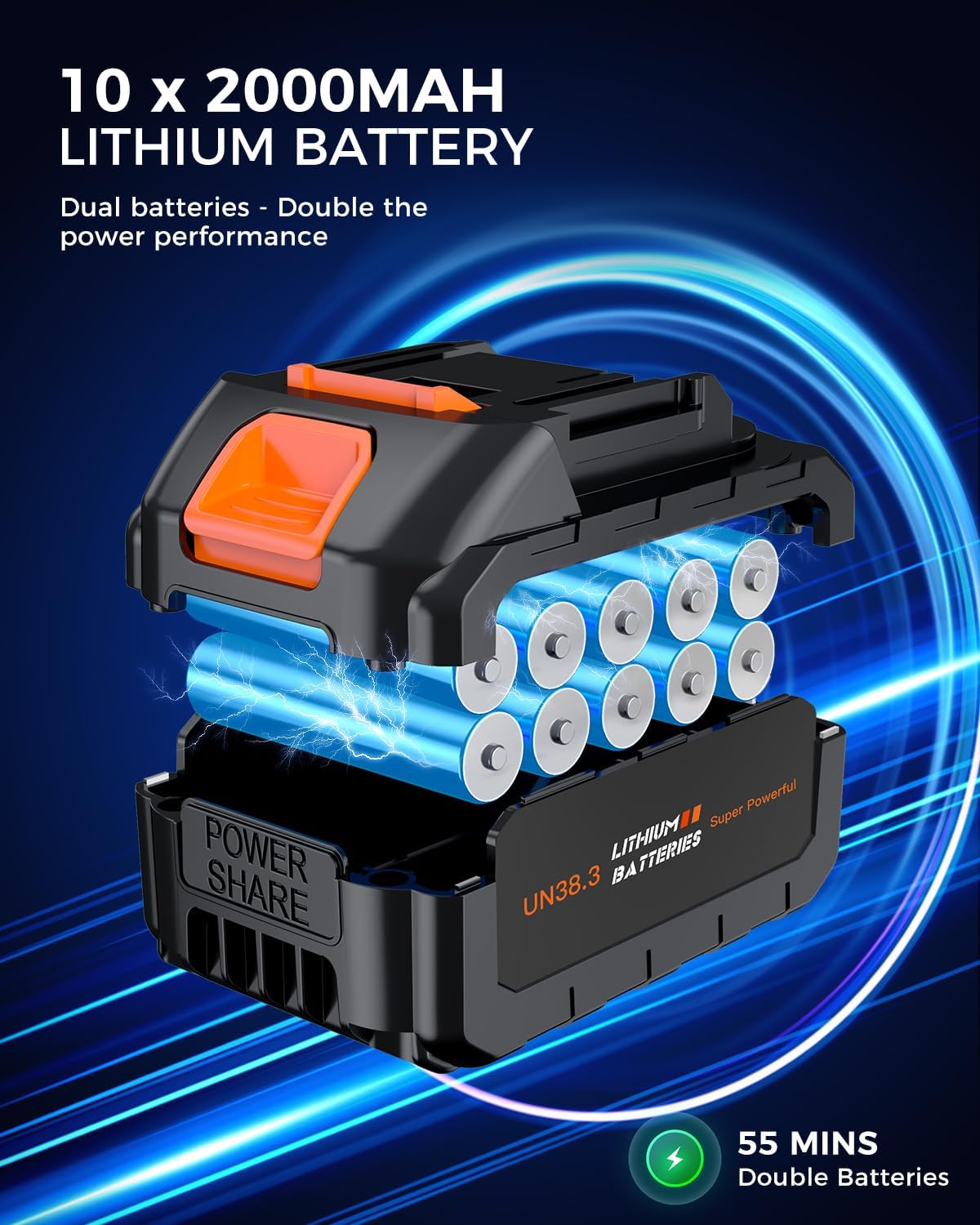 Mbngf Car Vacuum Portable Cordless, 35000Pa High Power Suction & Blower, Wireless Handheld Vacuum Cleaner For Car, Home, Office,