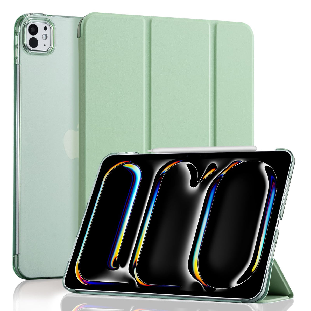 Cobak Case For Ipad Pro 11 Inch (M4) 2024 (5Th Gen) Released, Slim Stand Hard Back Shell Protective Smart Cover With Auto Sleep