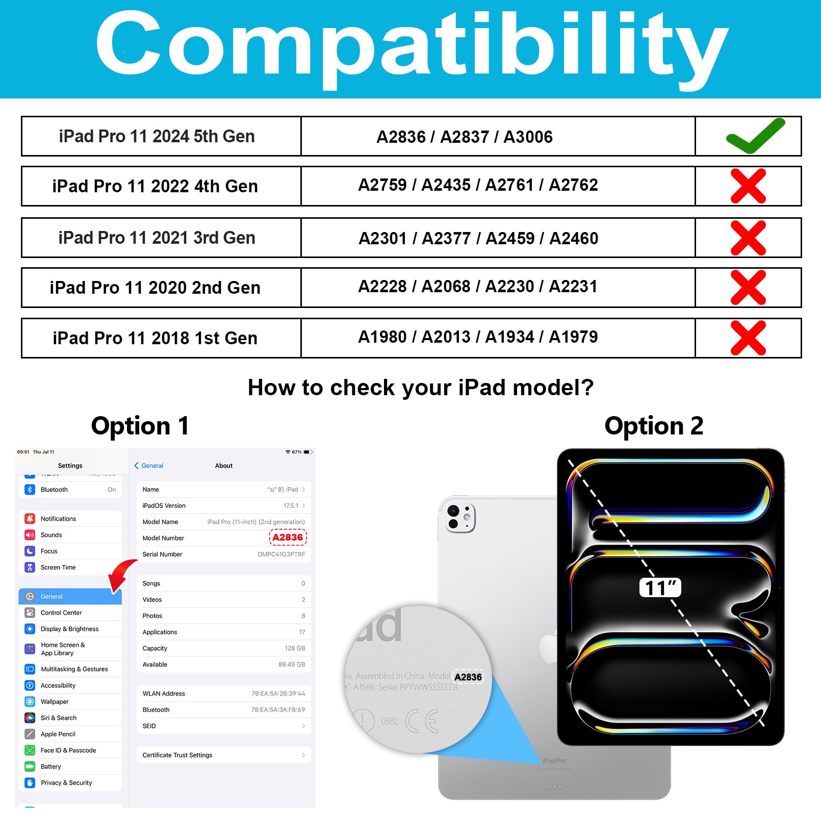 Case For Ipad Pro 11 2024: Tpu Cover For Ipad Pro 11 Inch 5Th Generation With Screen Protector  Stand  Handle  Shoulder Strap  P