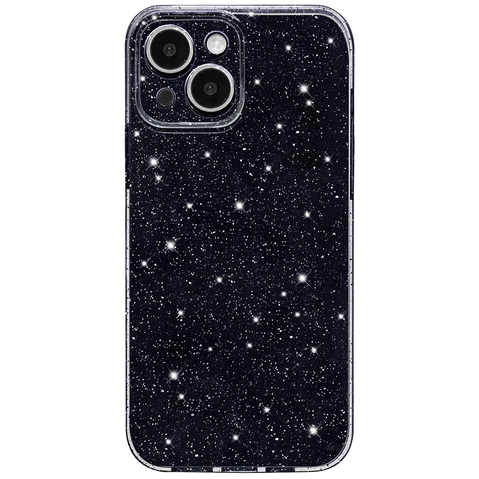 Hython Case For Iphone 13 Mini Case Glitter Cute Sparkly Shiny Bling Sparkle Phone Cases 5.4'', Thin Slim Fit Soft Tpu Bumper Sh
