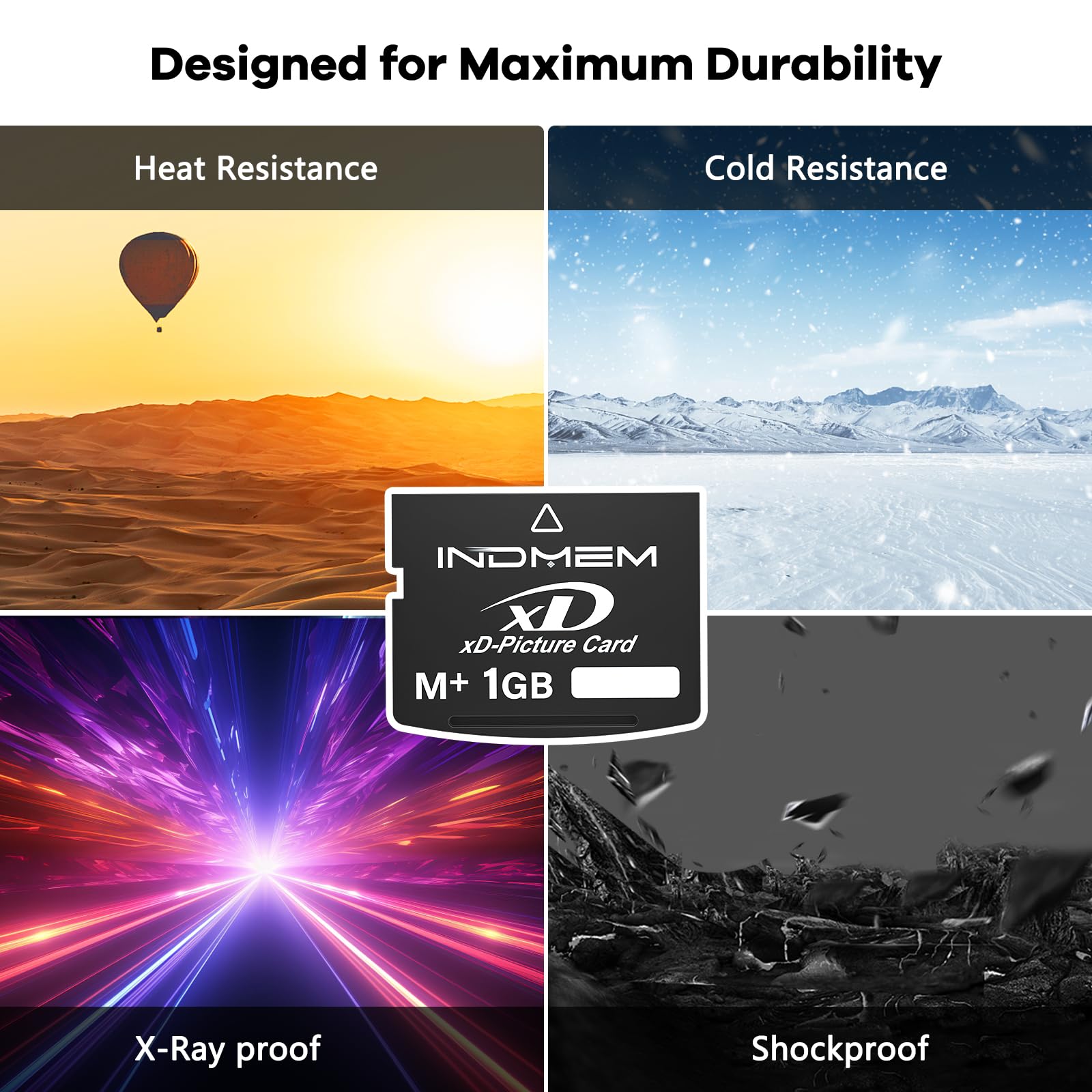 Xd Picture Card 1Gb(Type M+) 1Gb Xd Flash Memory Cards For Olympus Fuji Fujifilm Old Digital Camera, Support Panorama Function, Create 3D Image And Digital Painting