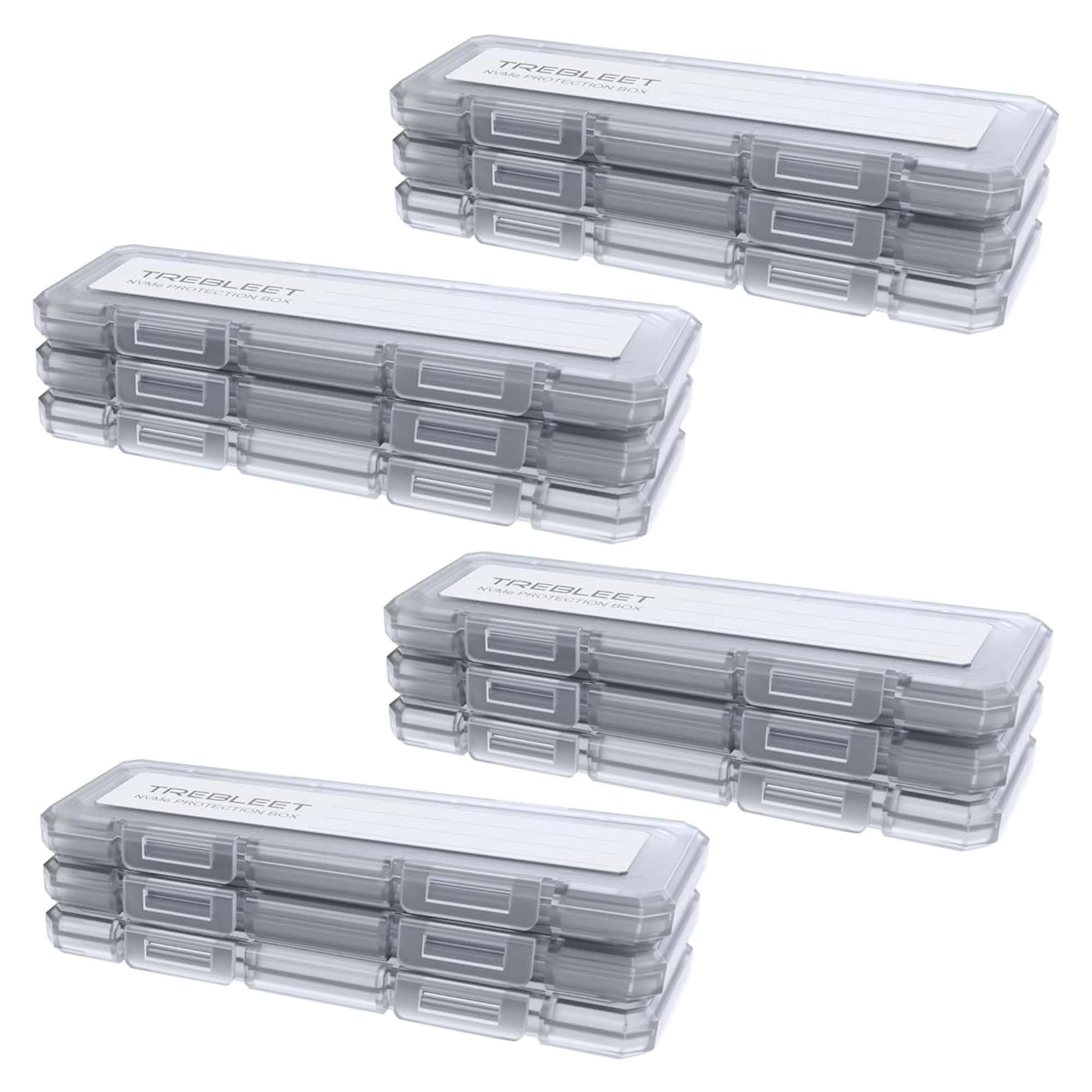 12 Pack Nvme Case Protective Box For M.2 2280 Ssd Portable With Anti Static,Shockproof And Dust Proof