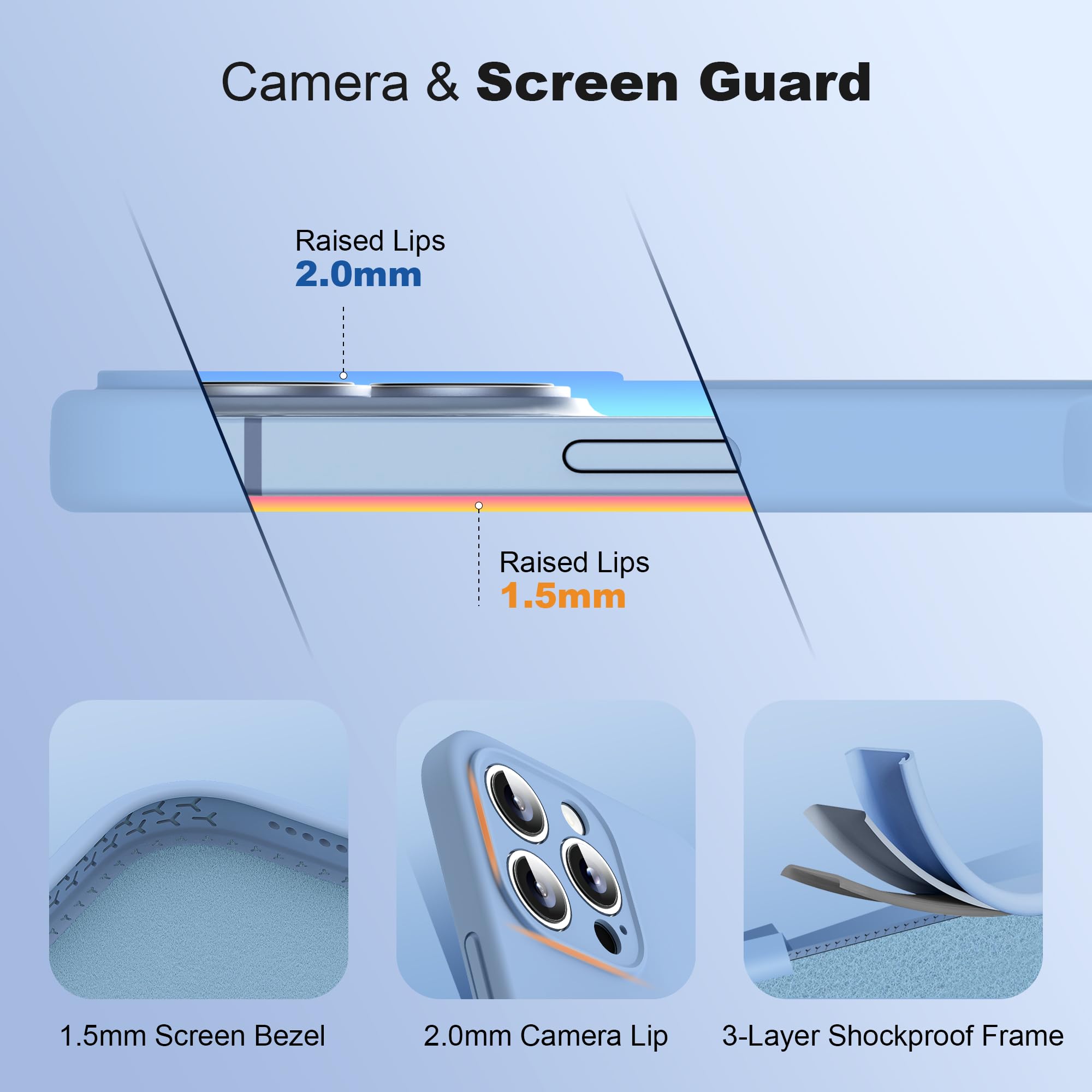 Skylmw Designed Foriphone 16 Pro Case With Magnetic Invisible Stand Compatible With Mag Safe Military Drop Tested Shockproof Sil
