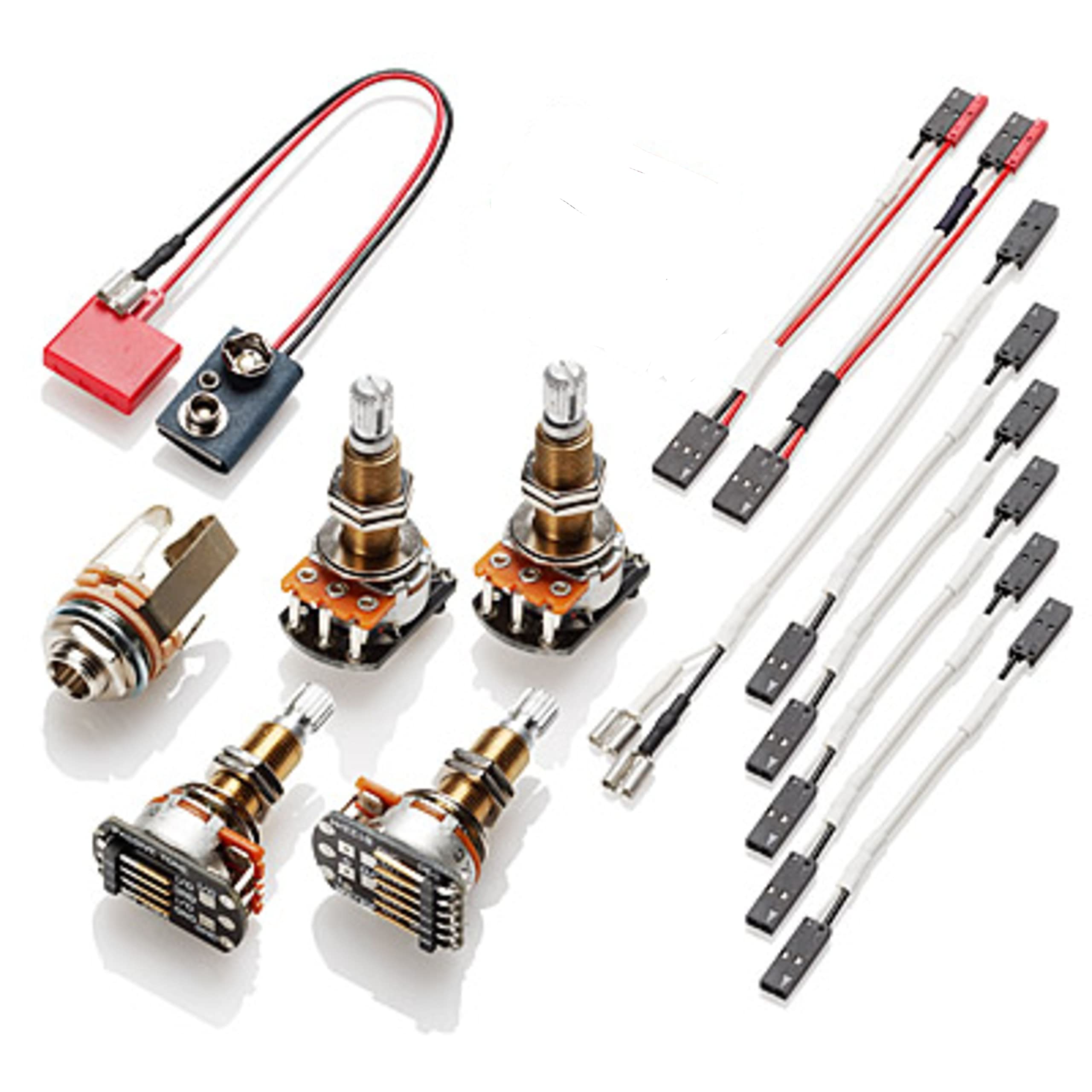 Emg 1 2 Pickup Conversion Wiring Kit Solderless Long Shaft (Les Paul) 19Mm