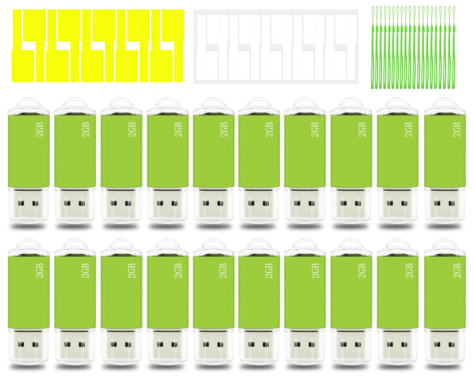 Usb Memory Stick 2Gb Usb Flash Drive 20 Pack, Nicepicten Usb Drive Thumb Drive Bulk 2Gb Zip Drive Usb Jump Drives Multipack Pend