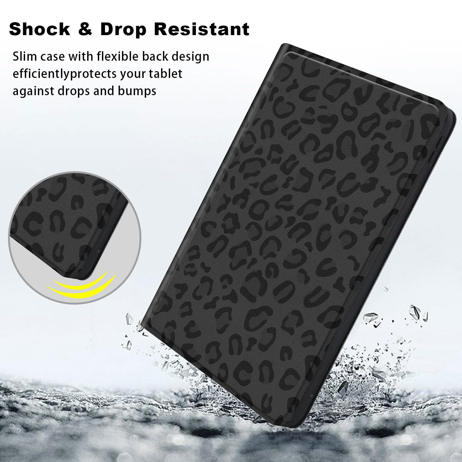 Qindaiwen Case For All New 6'' Basic Kindle 2022 Release (11Th Generation), Multiple Angle, Pu Leather Slim Folio Stand Smart Co