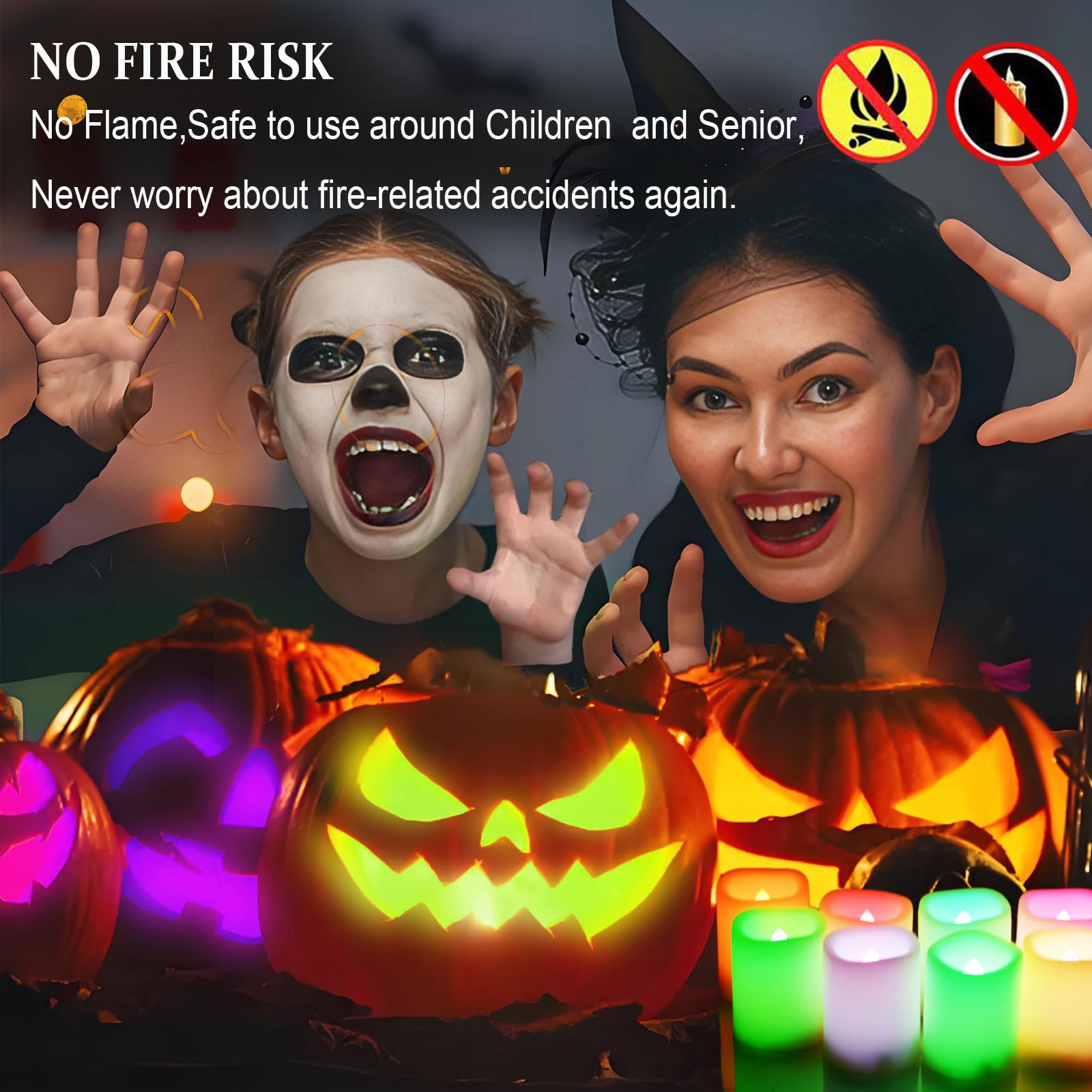 Multi Color Changing Votive Flameless Candles With Remote And Timer   Battery Operated Led Tea Light Candles,Set Of 10 Colored F