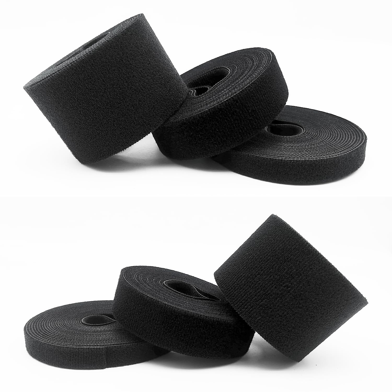 Double Sided Hook And Loop Straps, Self Gripping, 1/2 Inch, Cut To Length, Heavy Duty, Quick Wrap Cable Straps, Hook And Loop Ro