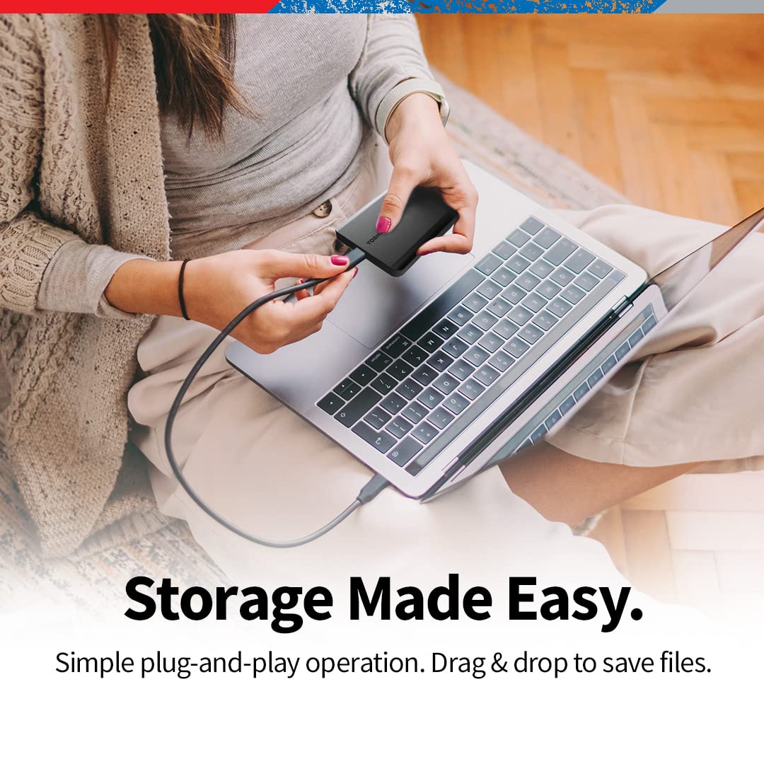 Toshiba Canvio Basics 1Tb Portable External Hard Drive Usb 3.0, Black   Hdtb510Xk3Aa