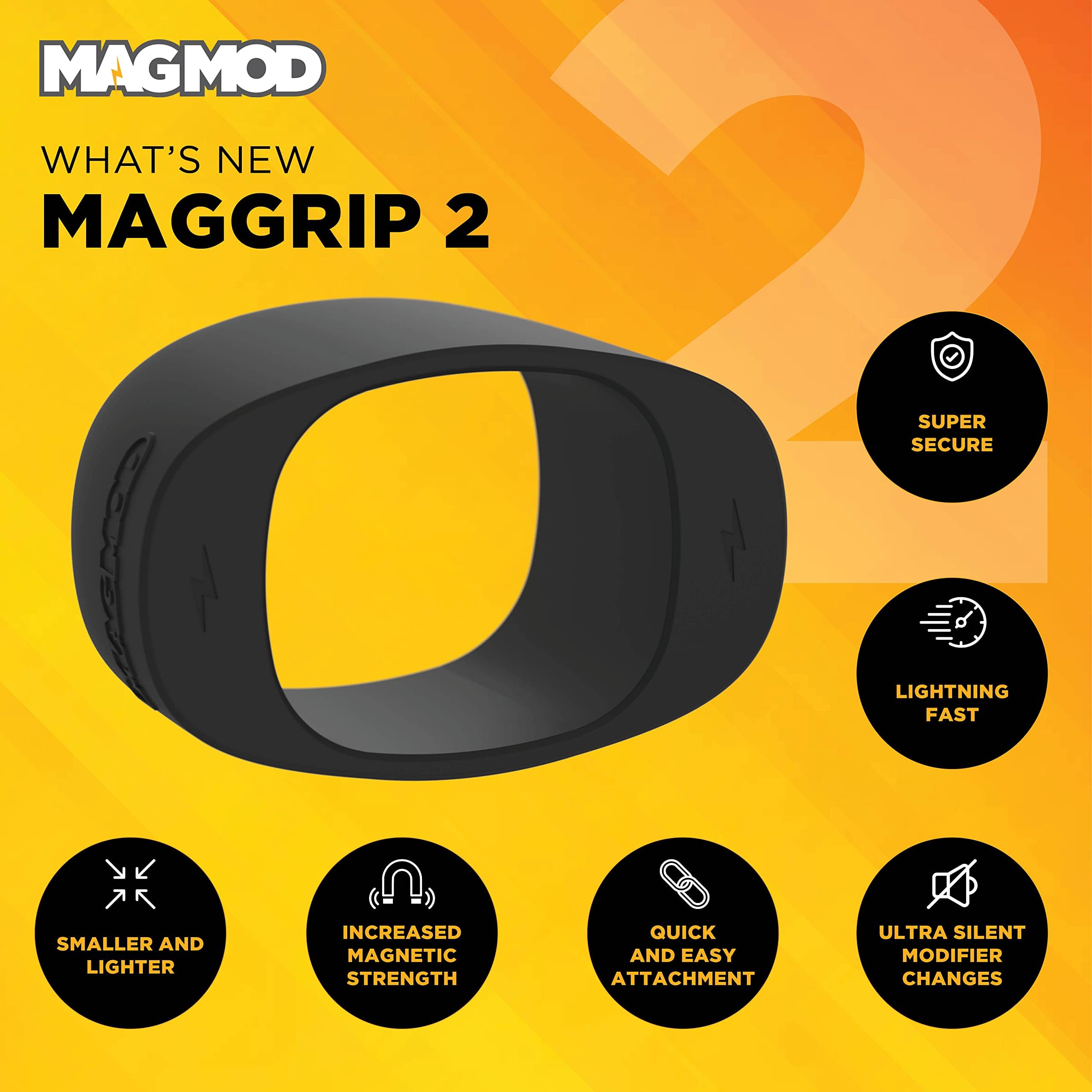 Magmod Magsphere 2 And Maggrip 2 | Camera Speedlight Flash Diffuser Bundle | Modular Camera Lighting Set | Magnetic Flash Diffus