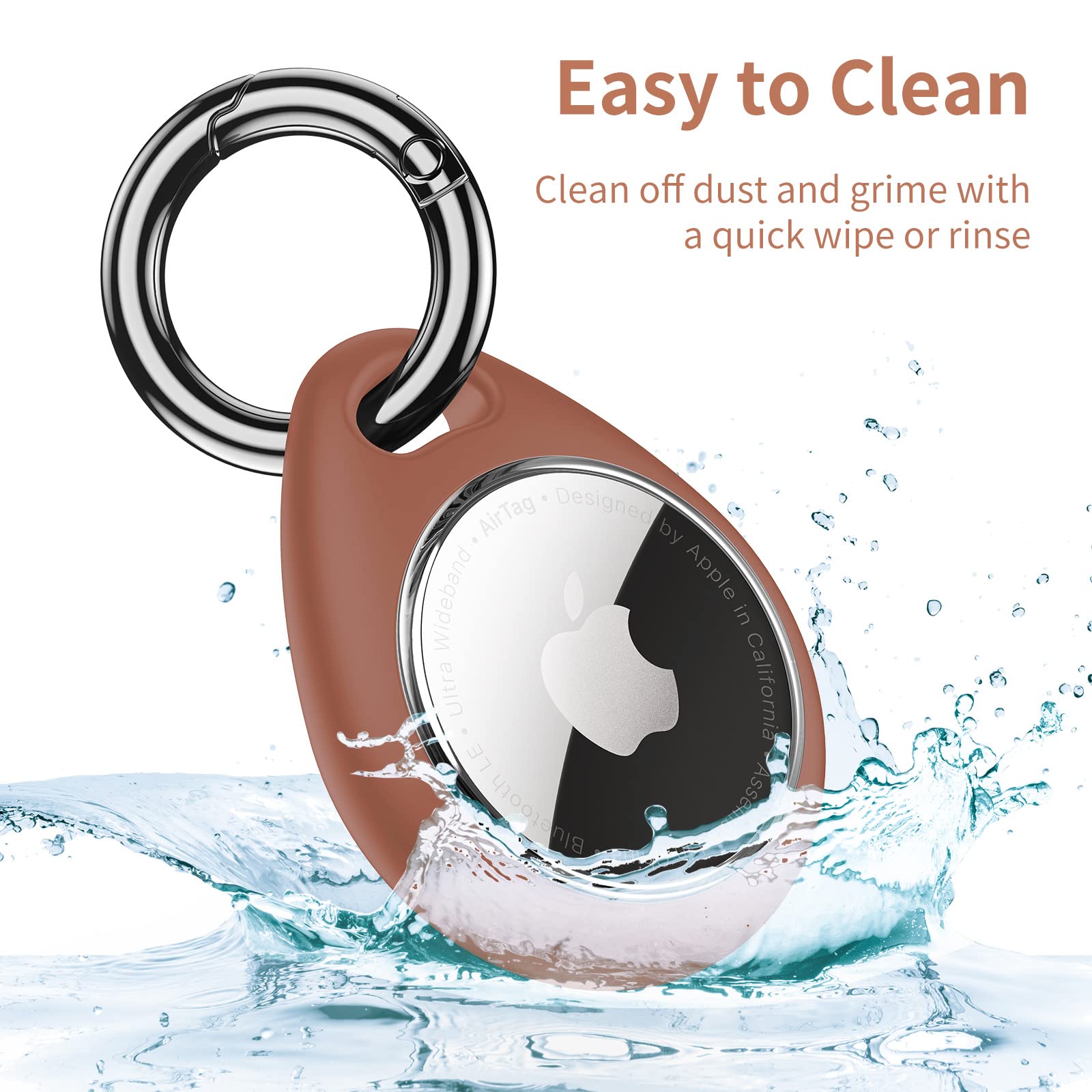 Unbreakcable Apple Airtag Holder   4 Pack [Fit Tightly Design] [Easy To Install] [Hold Air Tag Securely] Waterproof Tpu Shell Pr