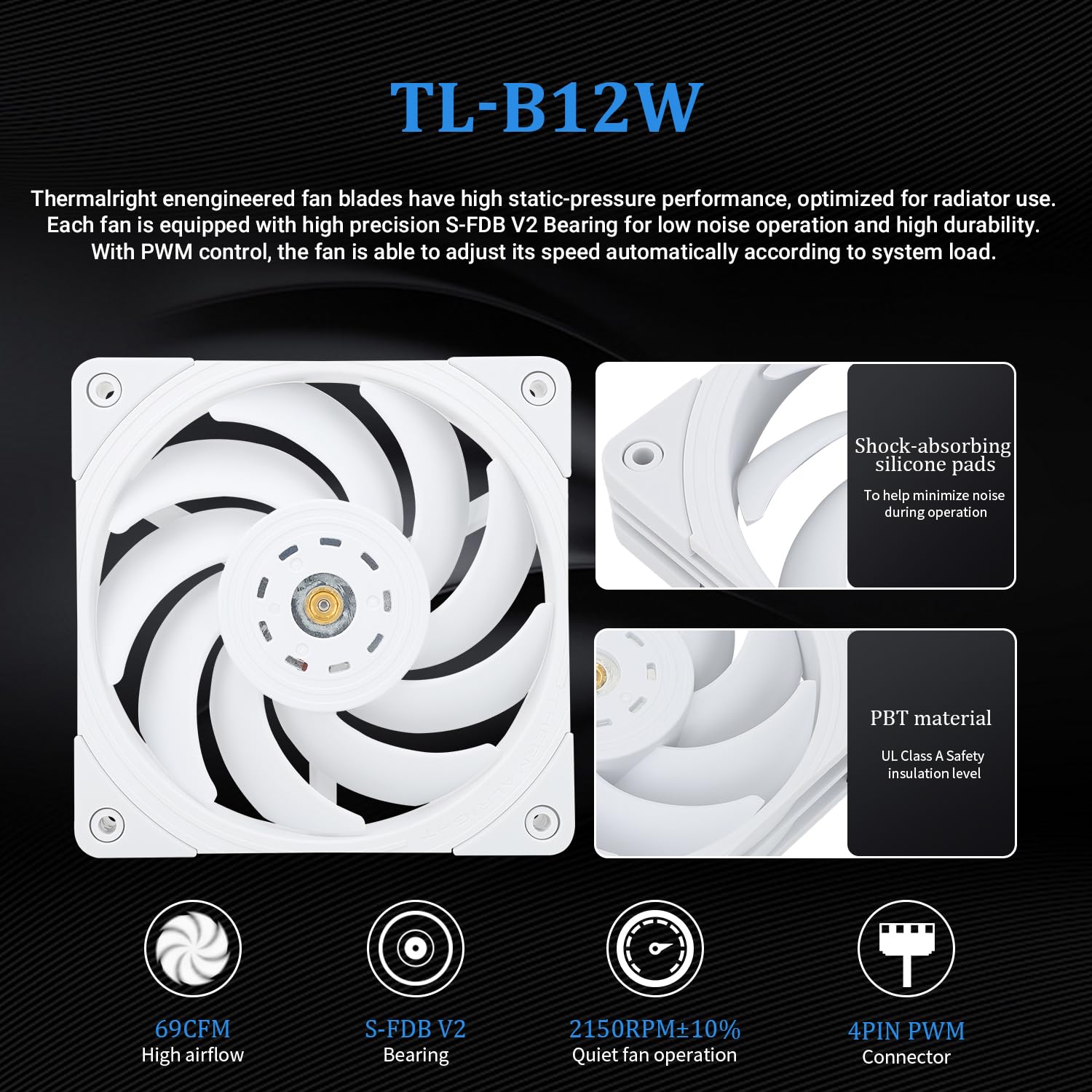 Thermalright Frozen Edge 240 White Cpu Liquid Cooler,Efficient Pwm Controlled Pump 3300Rpm,12Cm Pwm Fan,Water Cooling Computer P