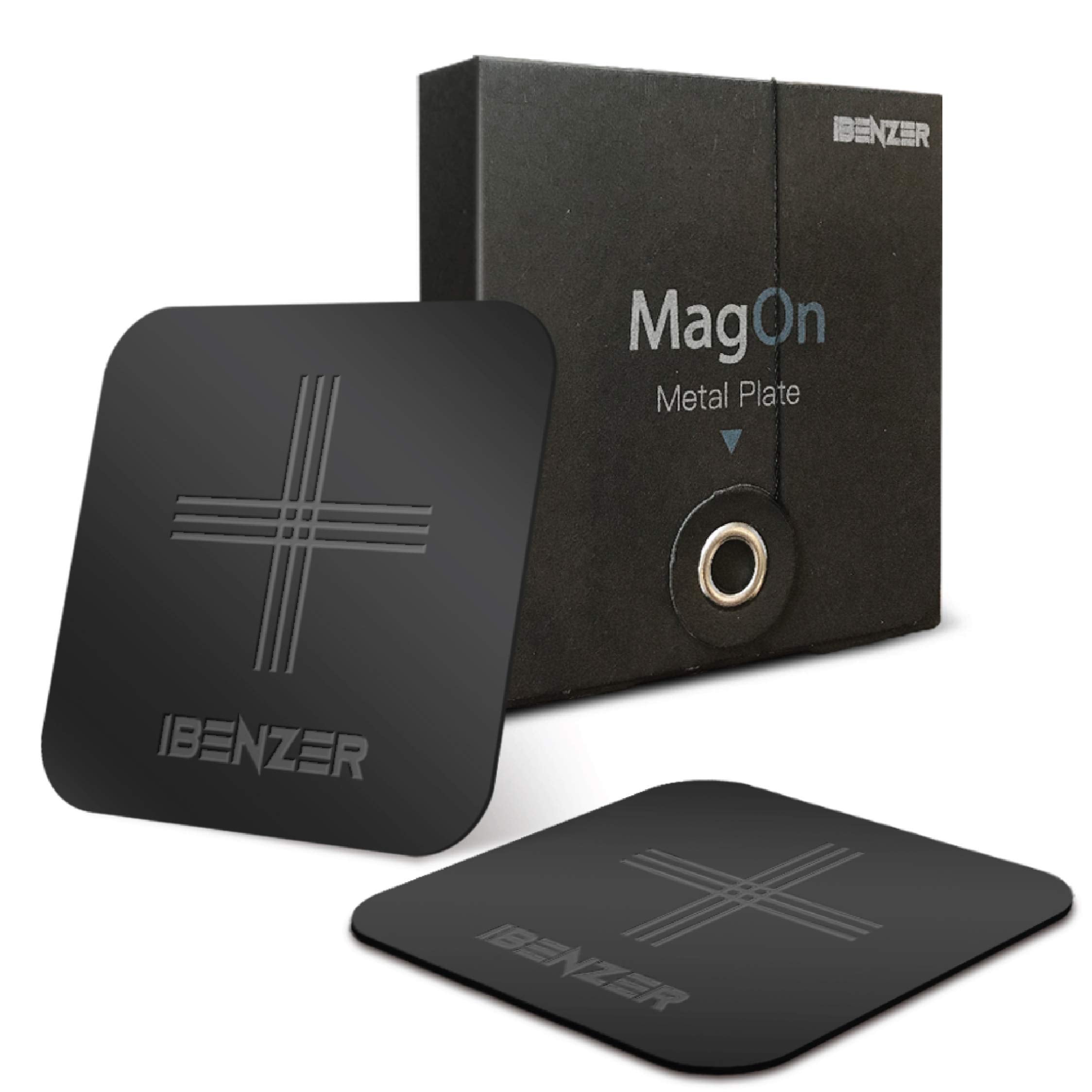 Ibenzer Metal Plate For Magnetic Mount, Magon Car Magnet For All Magnetic Phone Car Mount Holder Or Magnetic Cell Phone Holder,2